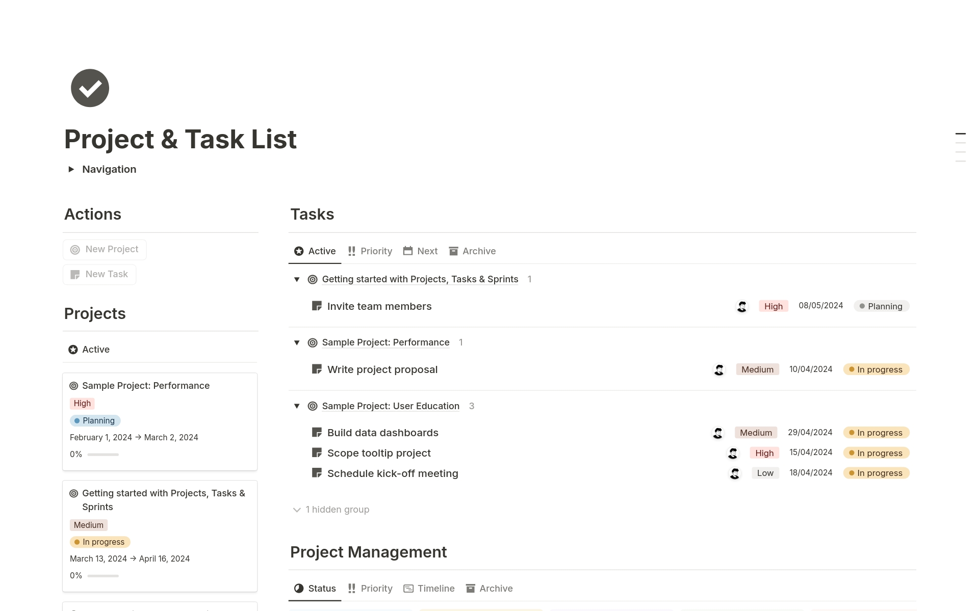 DigiKeeper - Project, Time, Task, Cost Management | Notion Template