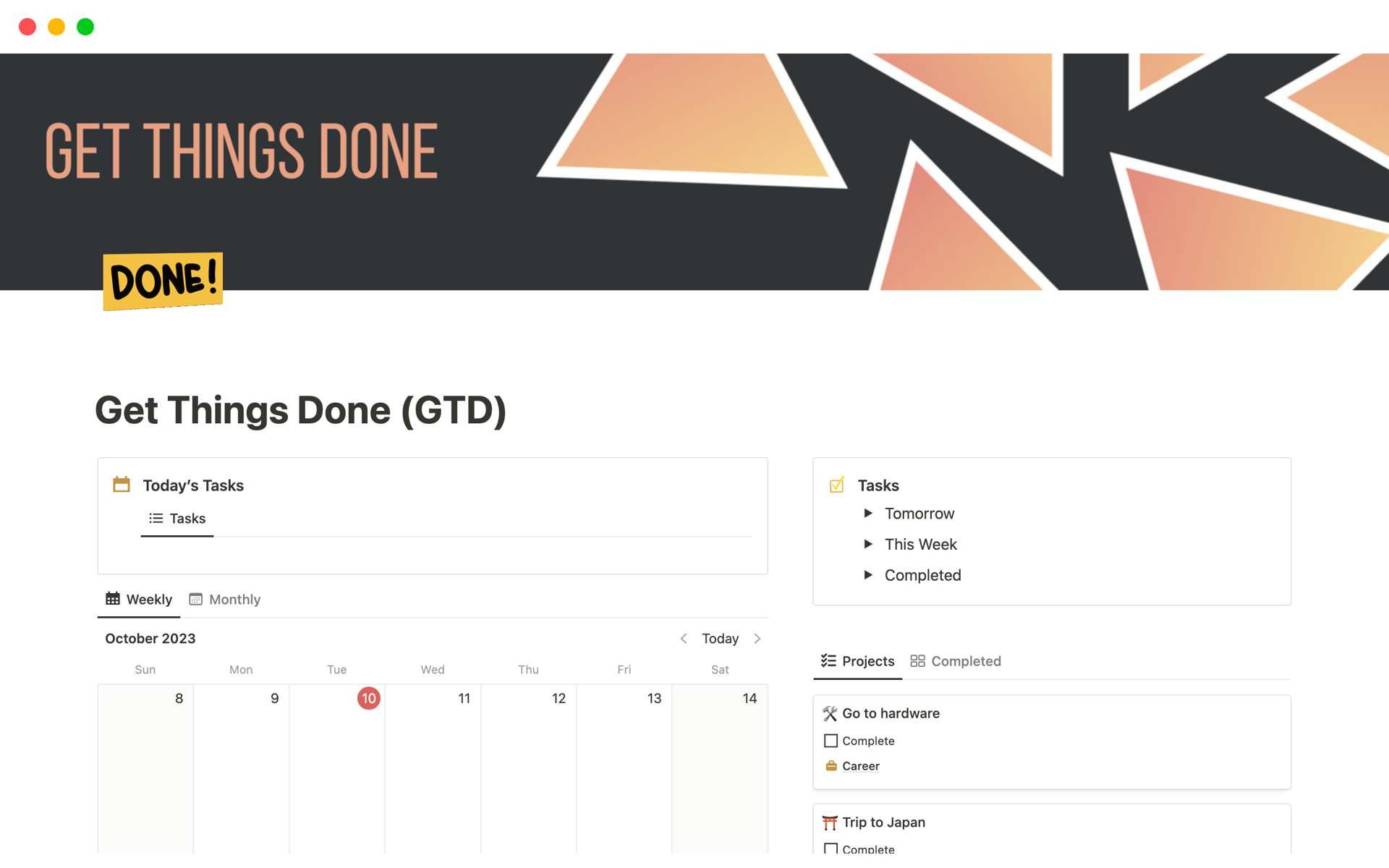 Struggling to accomplish tasks fast? Introducing our "Get Things Done" Notion Template: Your Ultimate Productivity Partner! 🚀💼