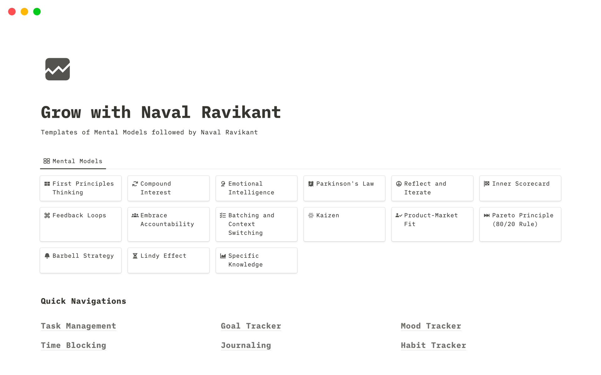 A template preview for Grow with Naval Ravikant