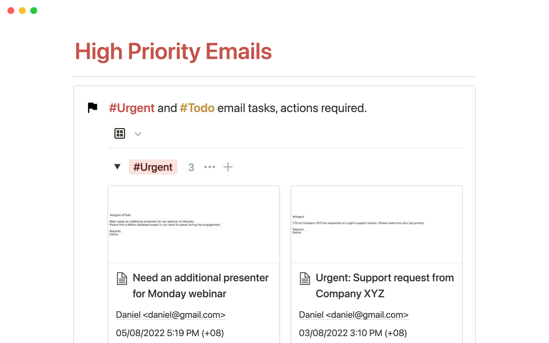 Easily organize and manage your emails.📨