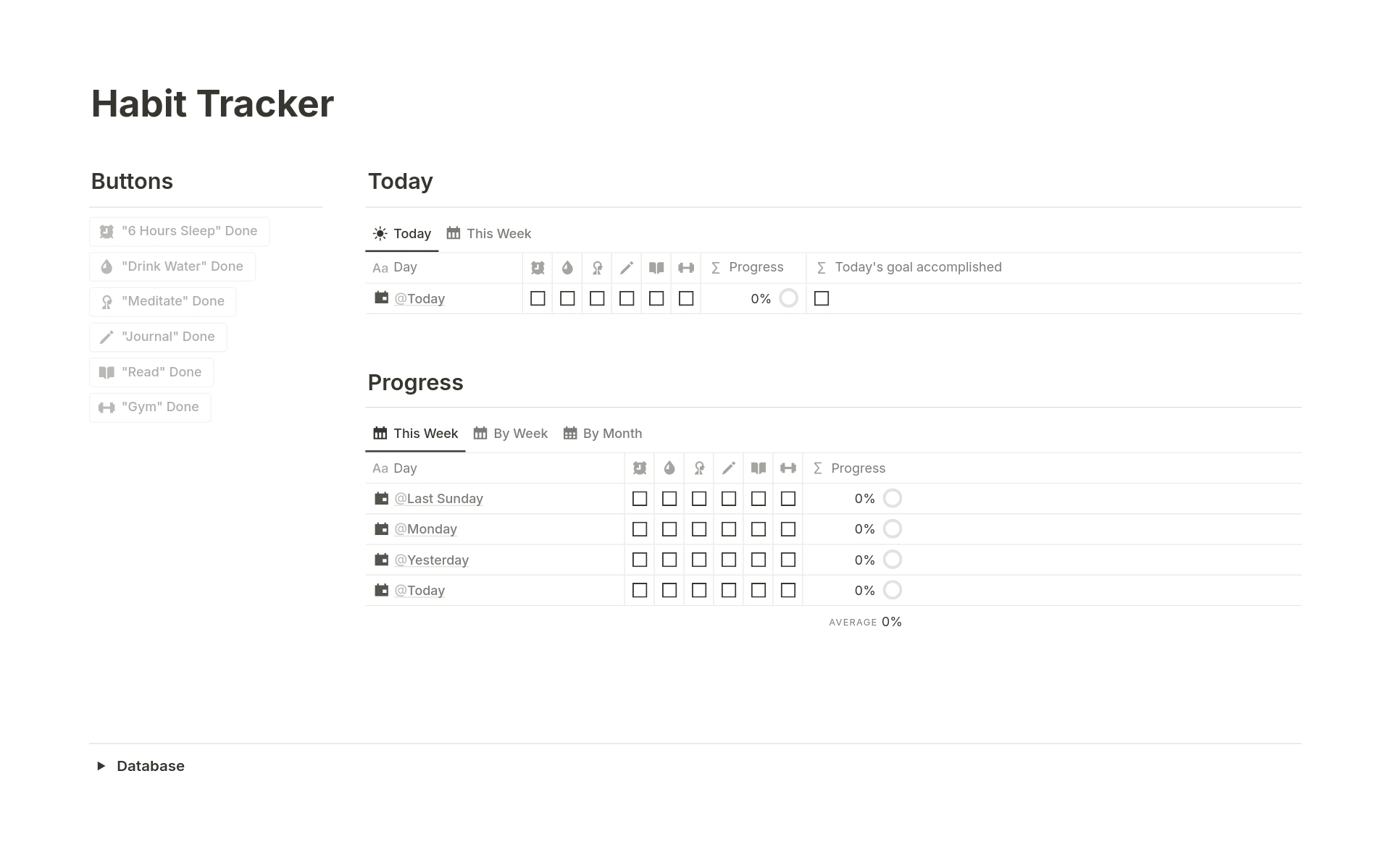 With Habit Tracker Notion template, you can monitor and maintain your daily habits, fostering consistency and personal growth.