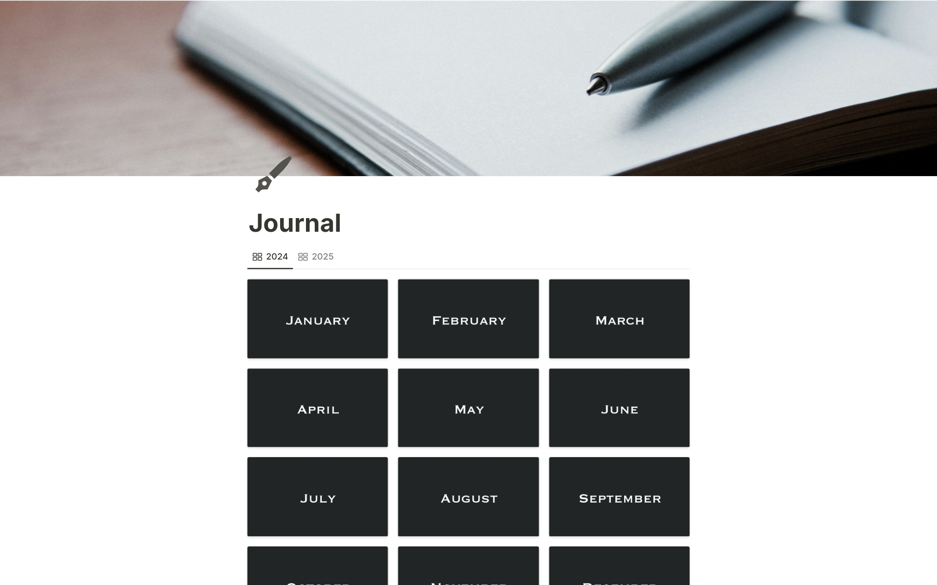Journal Notion Template
