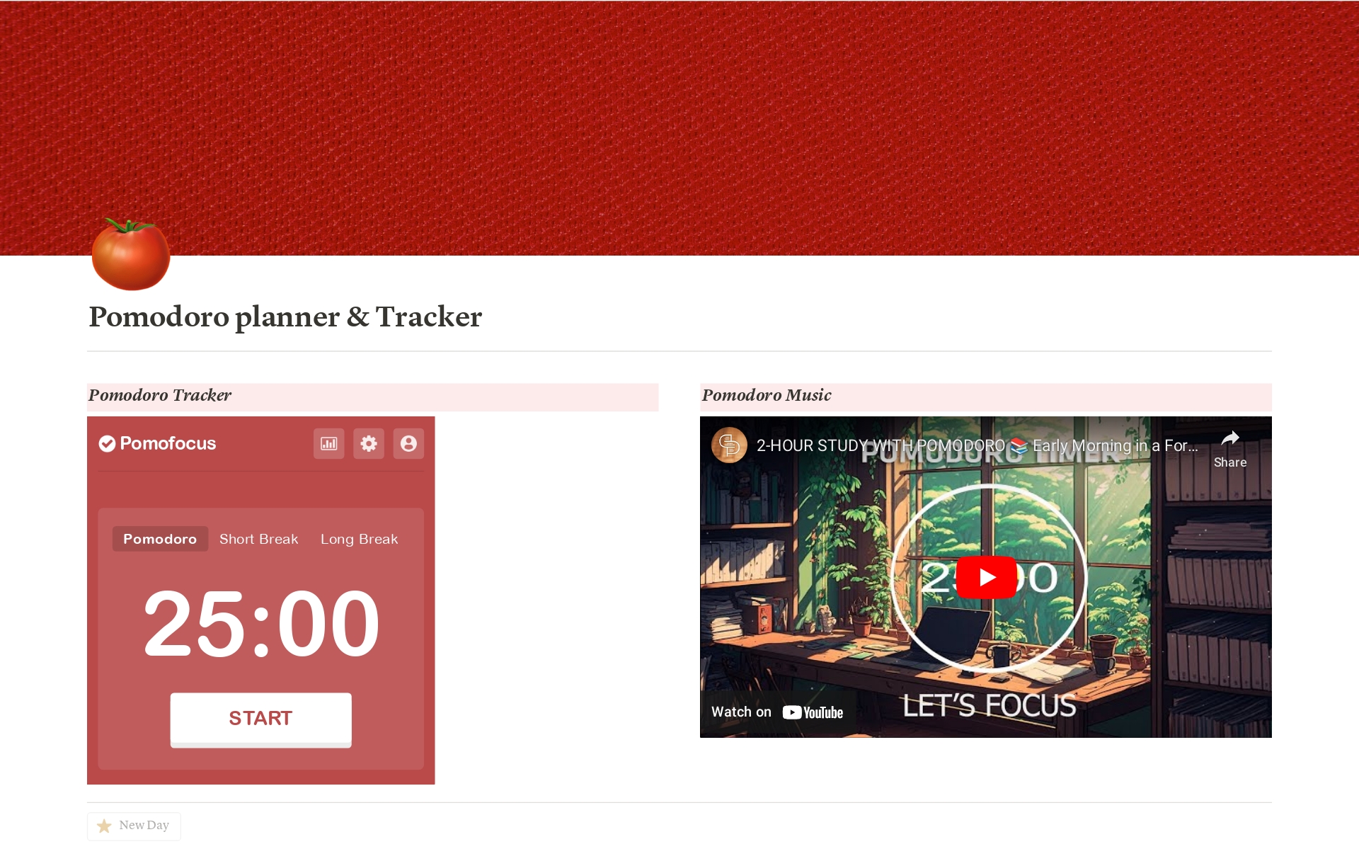 Pomodo Tracker & Planner Template | Notion Marketplace 