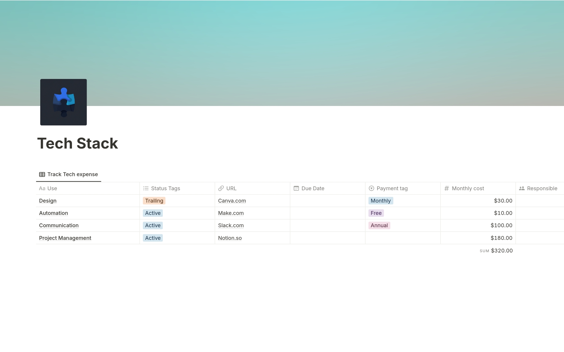 Managing a tech stack efficiently is crucial for any organization, ensuring that the right tools are in place, costs are controlled, and payments are made on time. This Tech Stack Management Template provides a comprehensive solution for tracking subscribed tools, associated cost