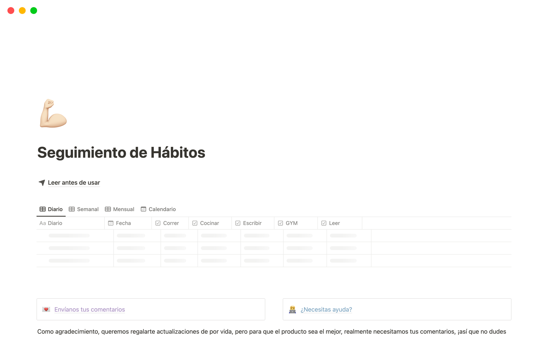 Transforma tus metas en hábitos duraderos con nuestro template de Notion en Español.