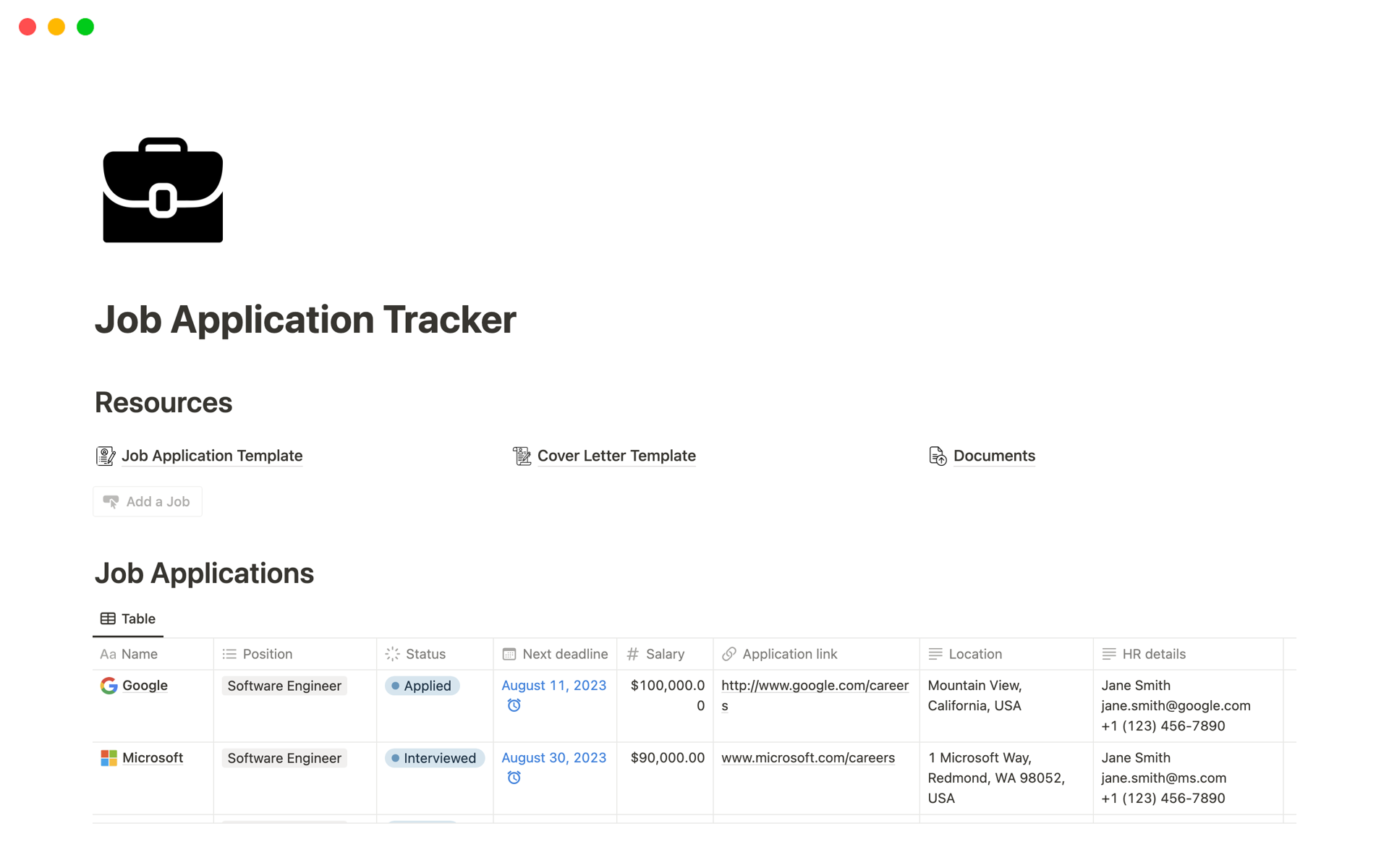 The Notion Job Application Tracker Template – Your Ultimate Helper in Your Job Search!