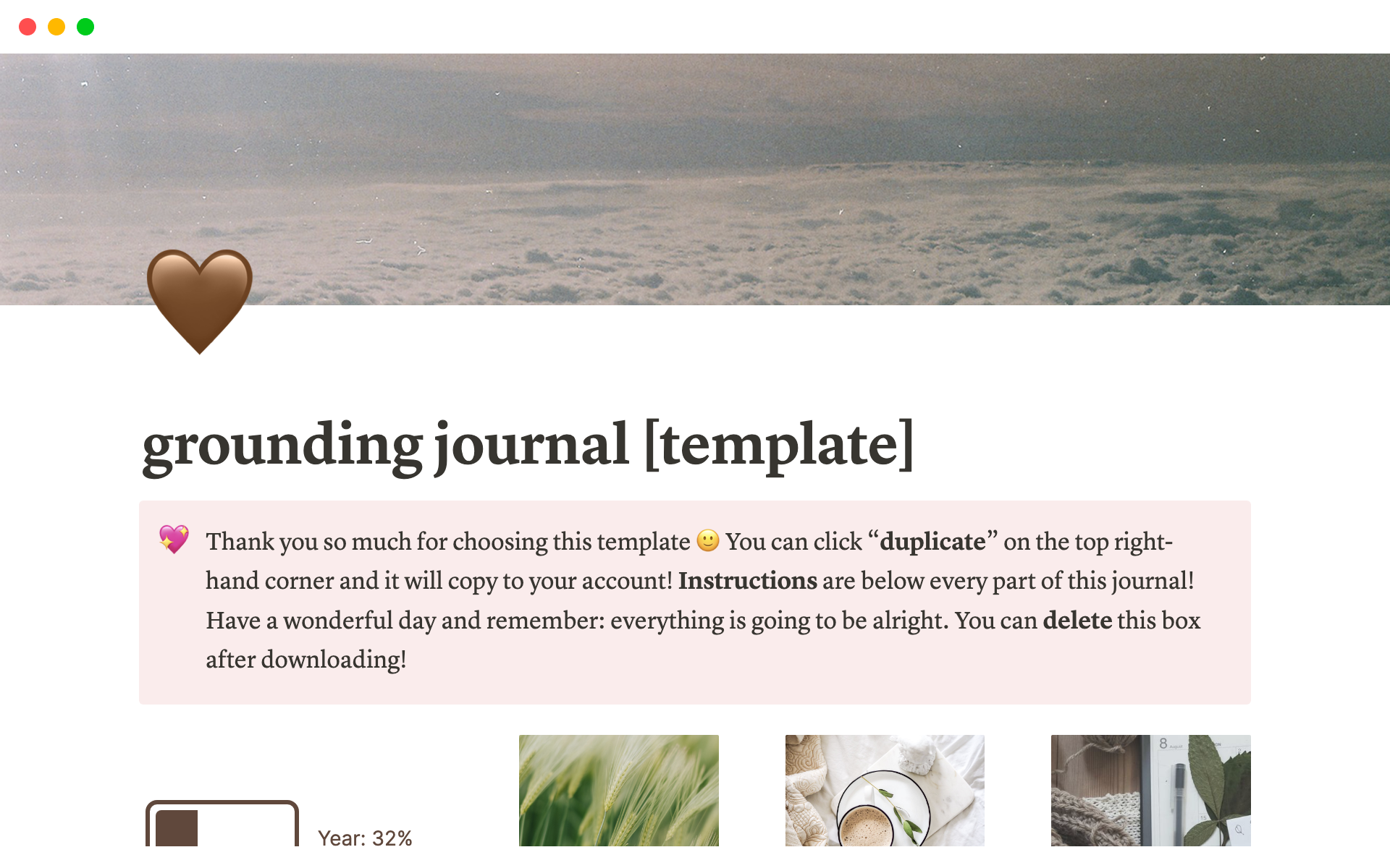 My digital grounding journal helps people take care of and track their mental wellbeing, and as an added bonus, it's aesthetic!