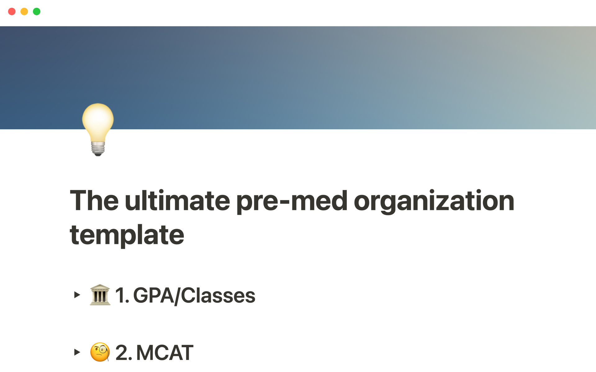 Provide some structure to your premed journey so you can have more awareness and clarity about what you're doing.