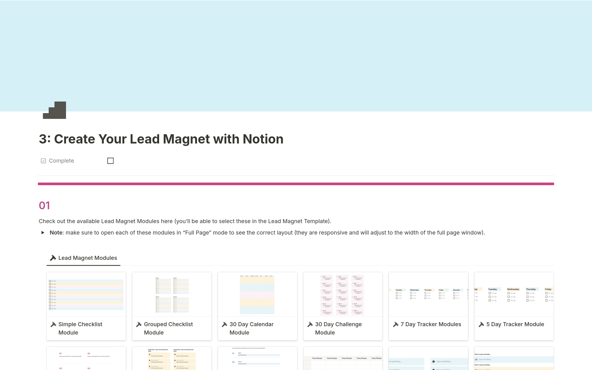 What if you could create a brand new lead magnet that grows your email list and your customer base using Notion?  The Simple Lead Magnet System takes you through a step-by-step process to create a simple lead magnet that stands out and helps to grow your list and customer base.