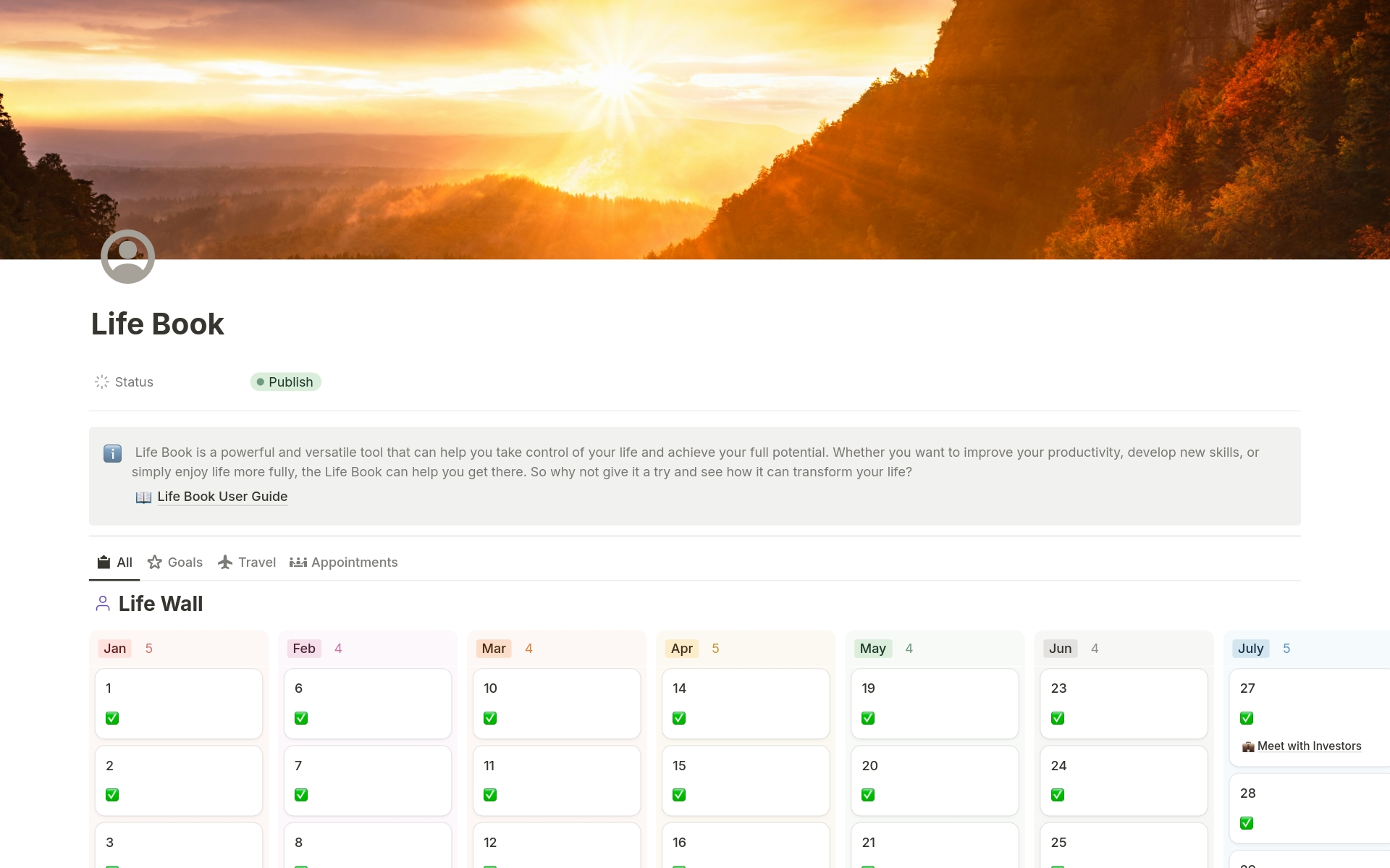 Life Book Template Notion Marketplace