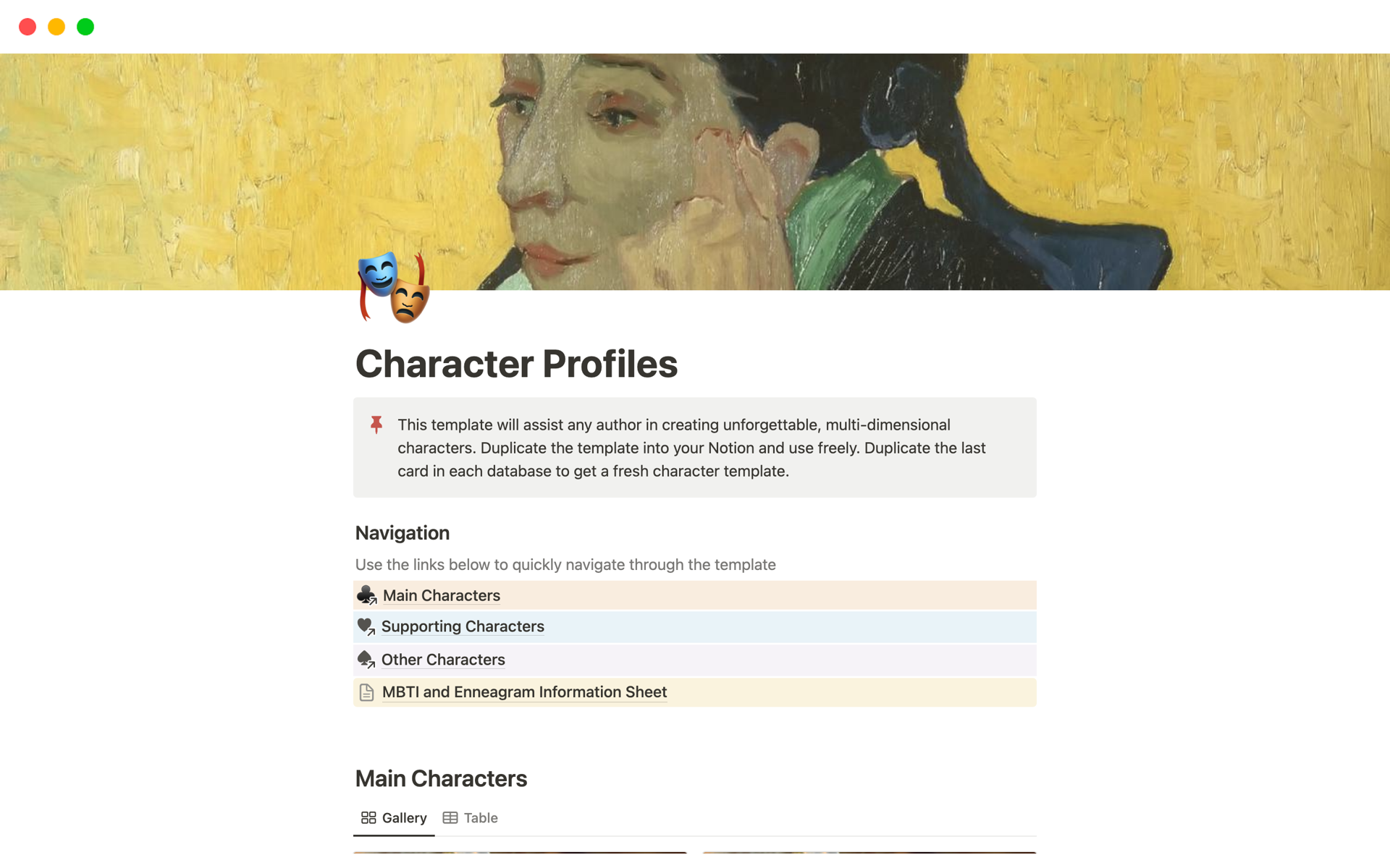 Character Profiles님의 템플릿 미리보기