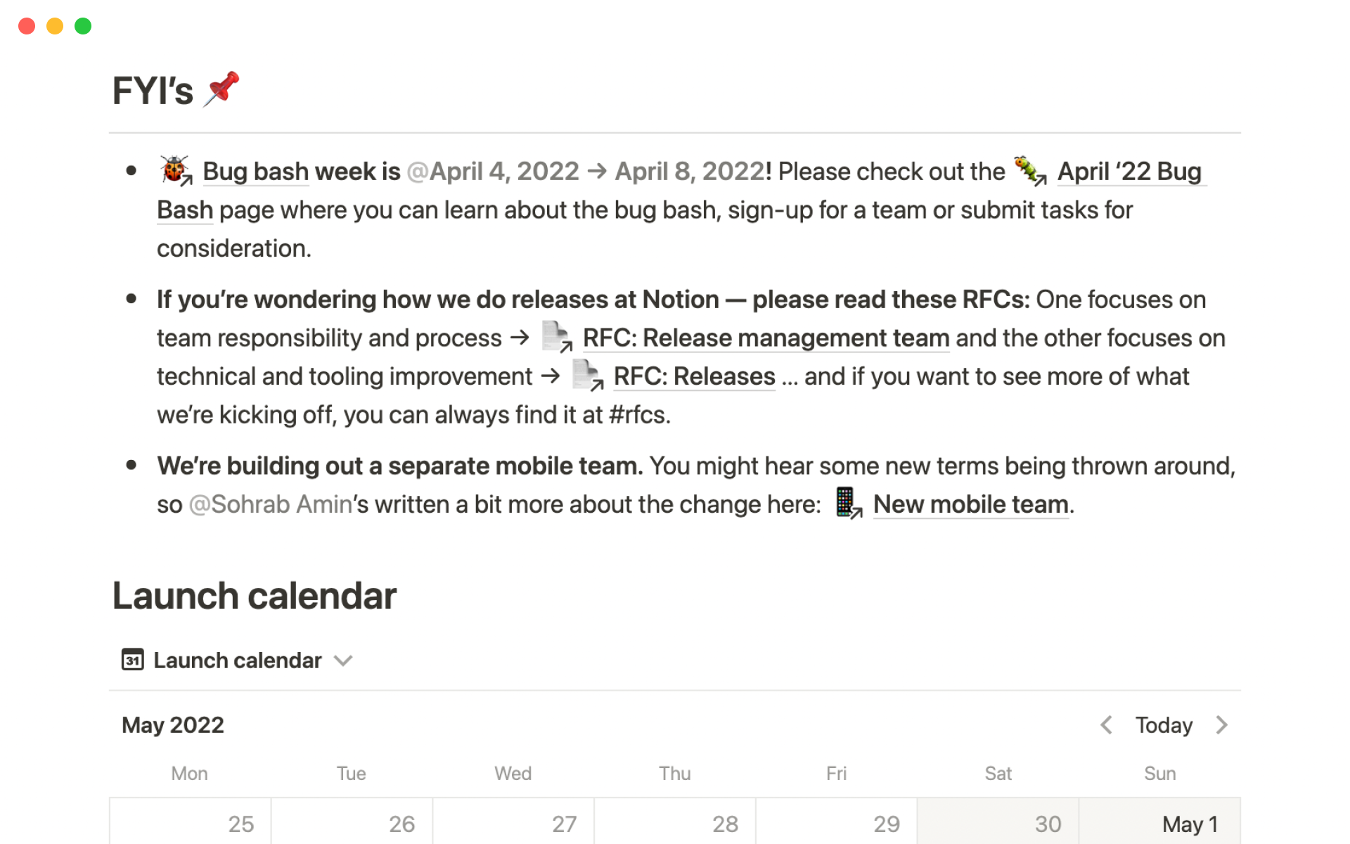 Notion’s Chief Product Officer Madhu Muthukumar writes these updates every week to build trust and ensure cross-functional alignment.