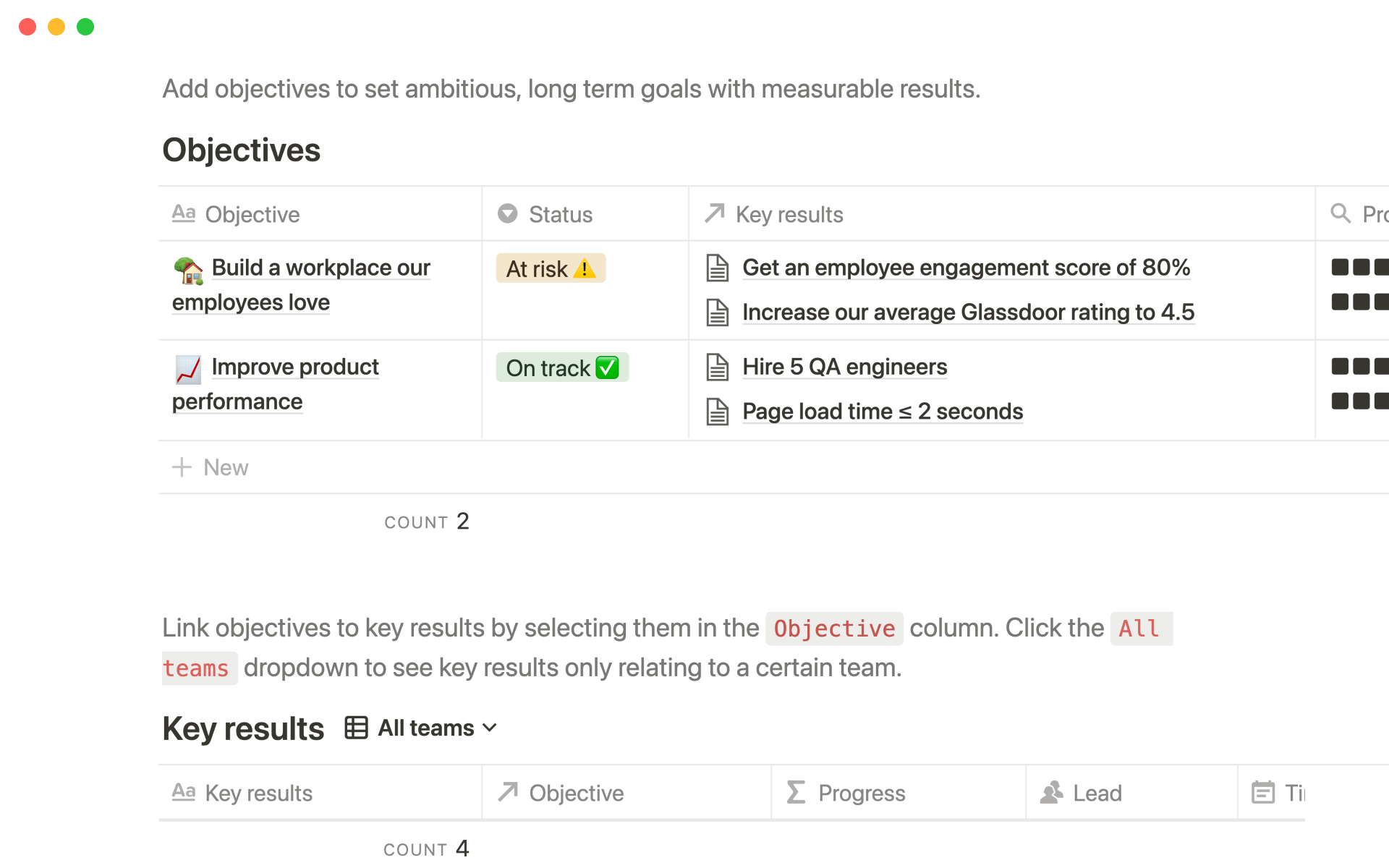 Take a page from Buffer's Notion workspace and make your company goals accessible to everyone.