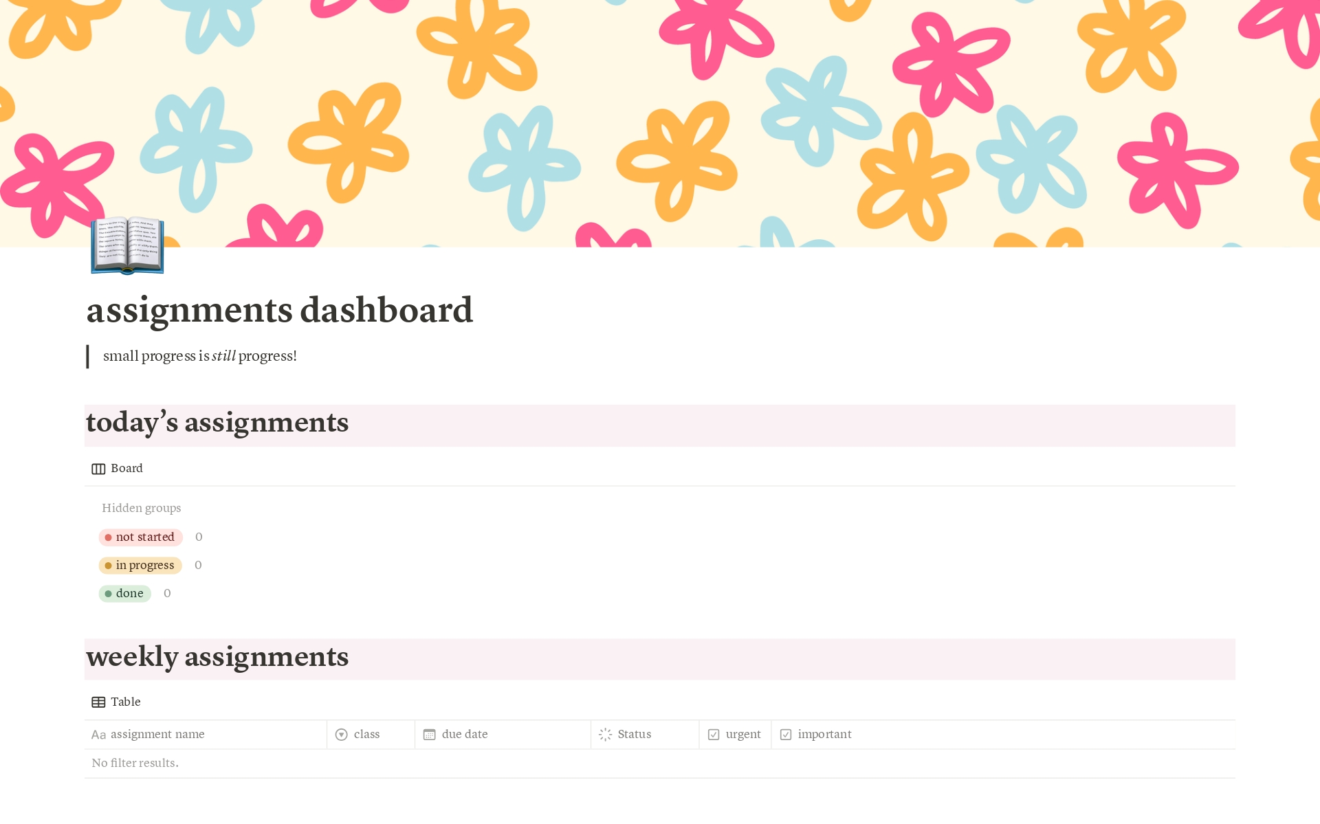 go template assignment A template preview for Assignment Tracker
