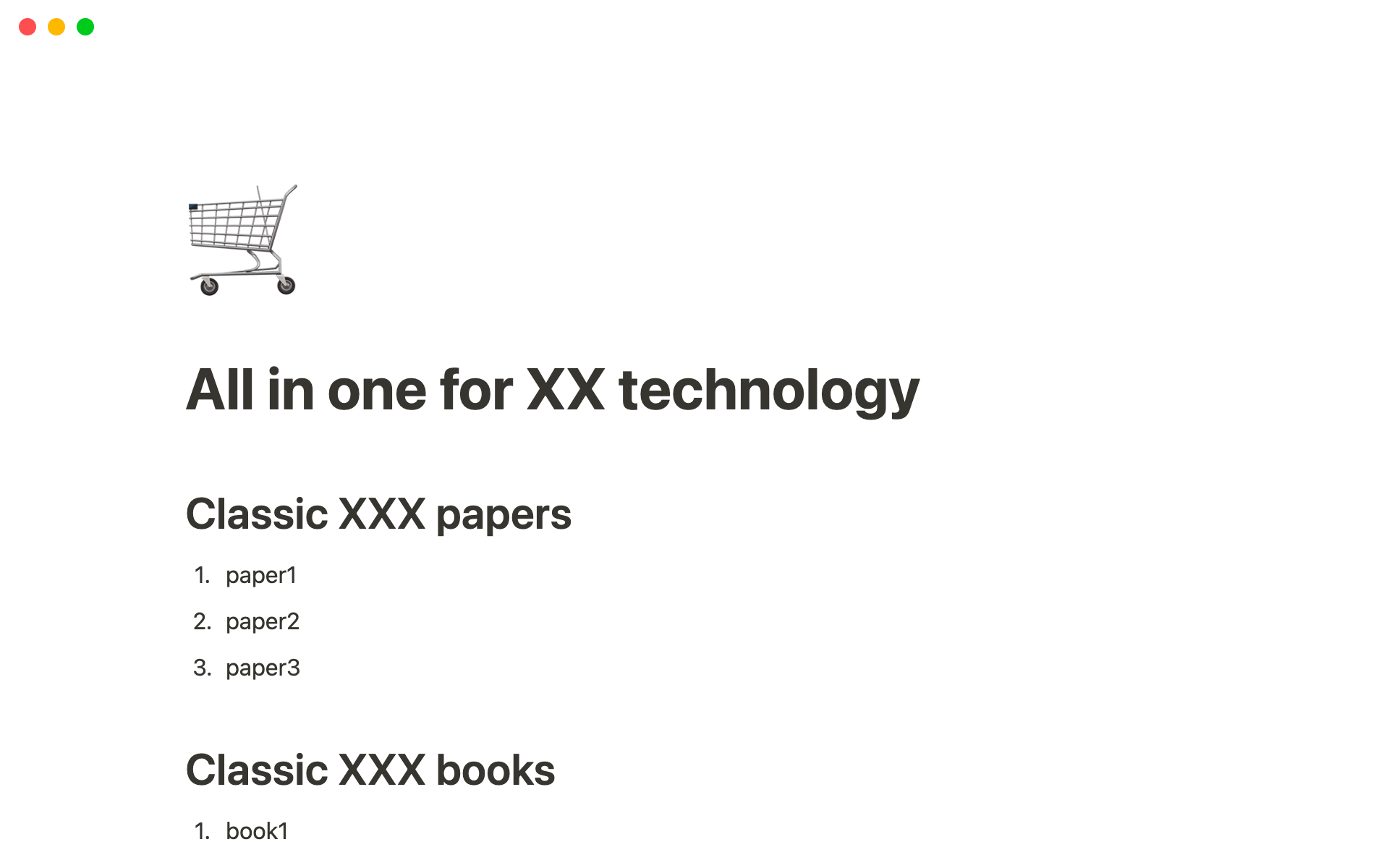 A template preview for Comprehensive mastery of XX technology