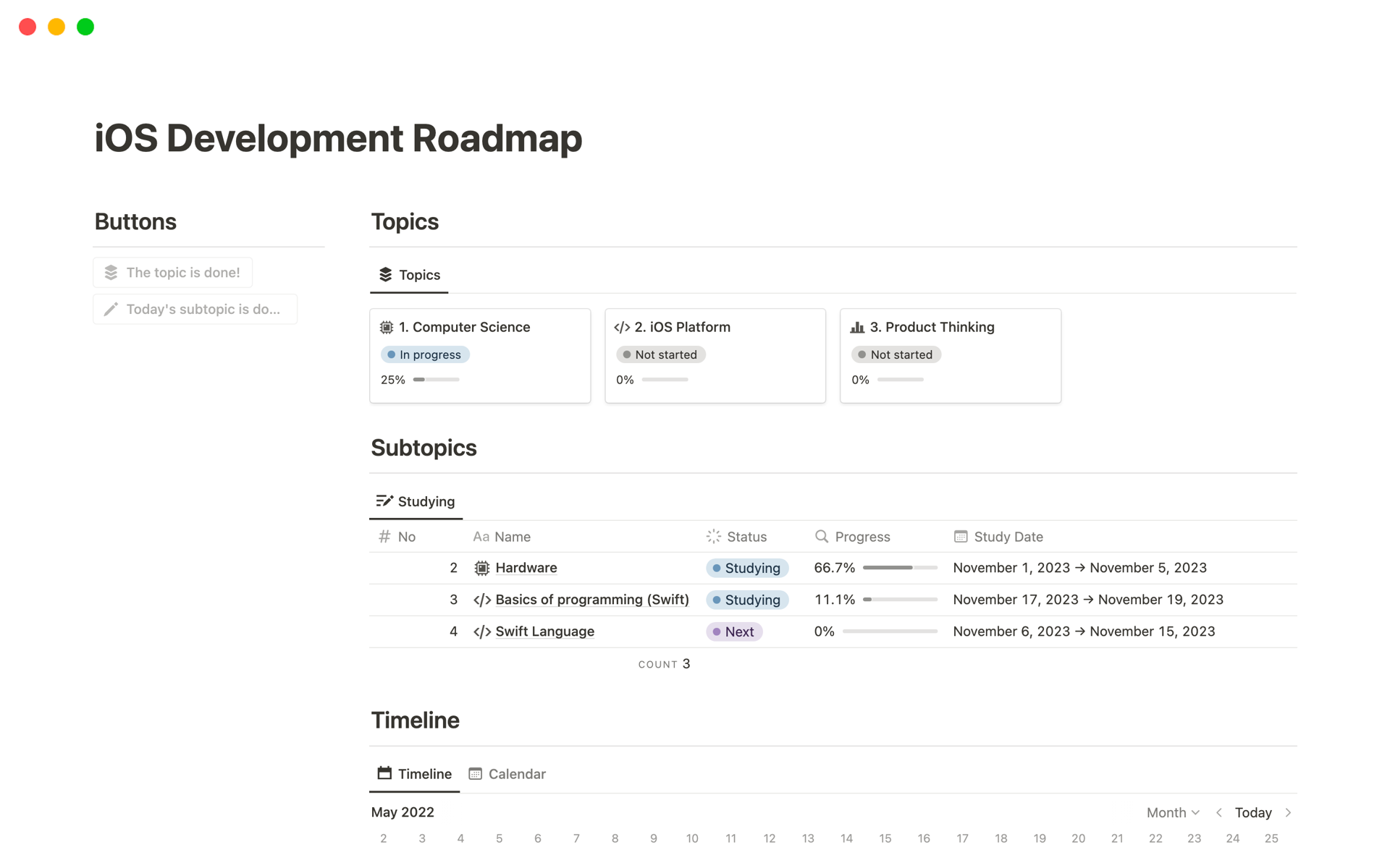 Ios Development Roadmap Notion Template Ios Development Roadmap Notion Template