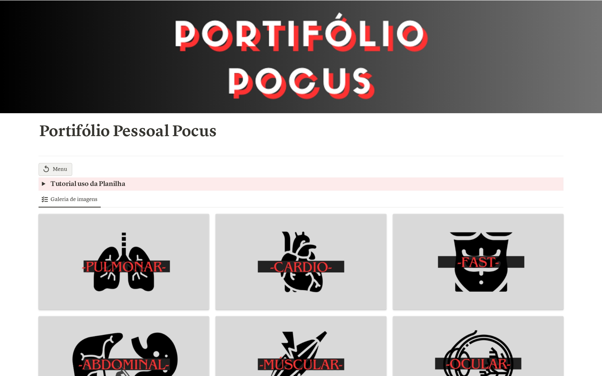 A template preview for Portifólio Imagens Ultrassom Point - of - Care