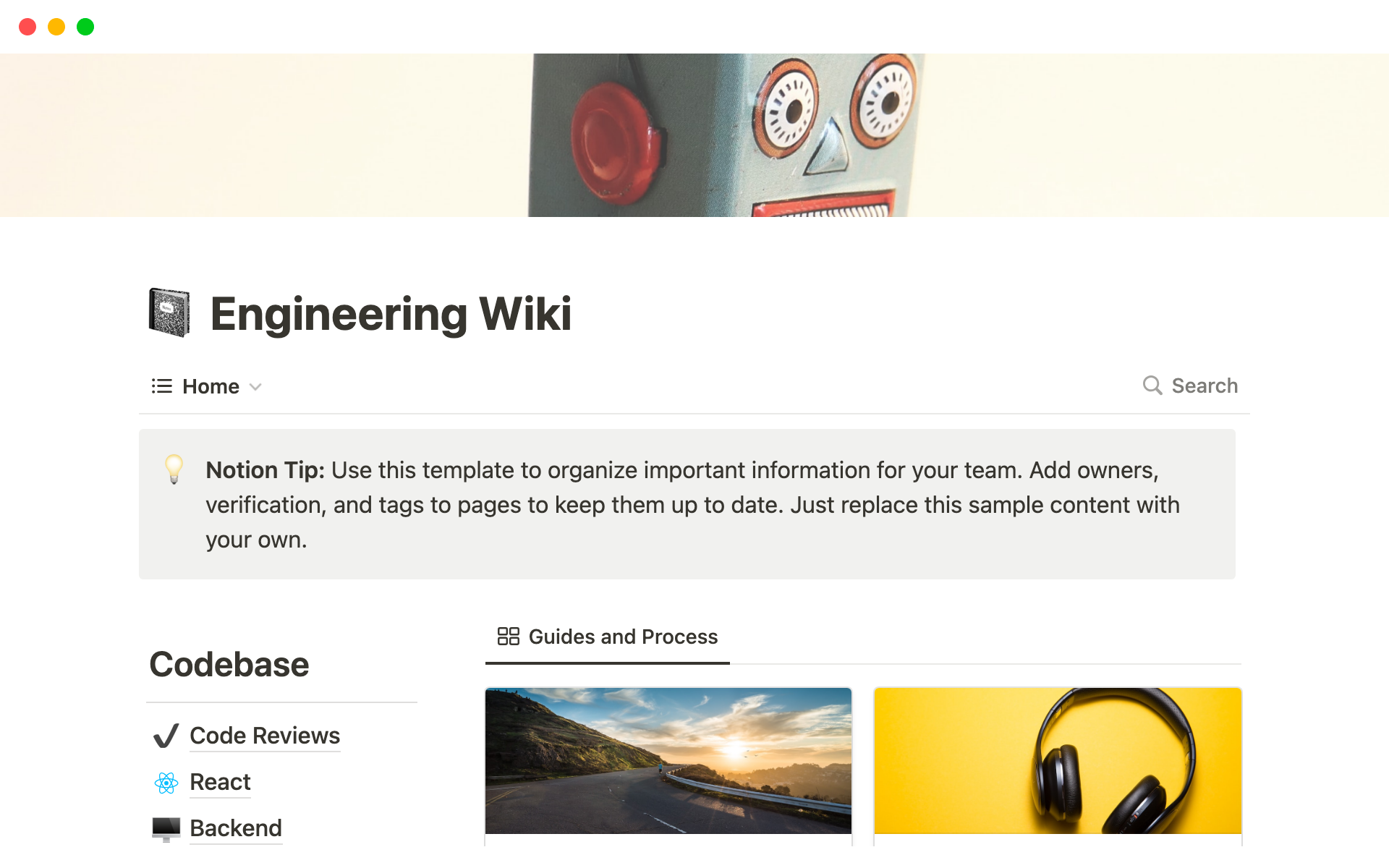 A template preview for Engineering Wiki