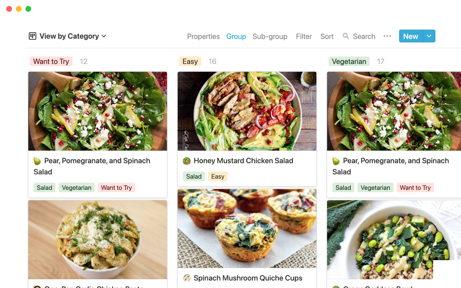 An online database for recipes.