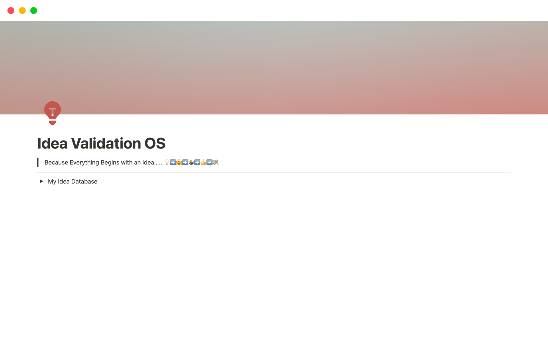 Idea Validation OS is a comprehensive tool that empowers you to validate your ideas and transform them into successful products or services.