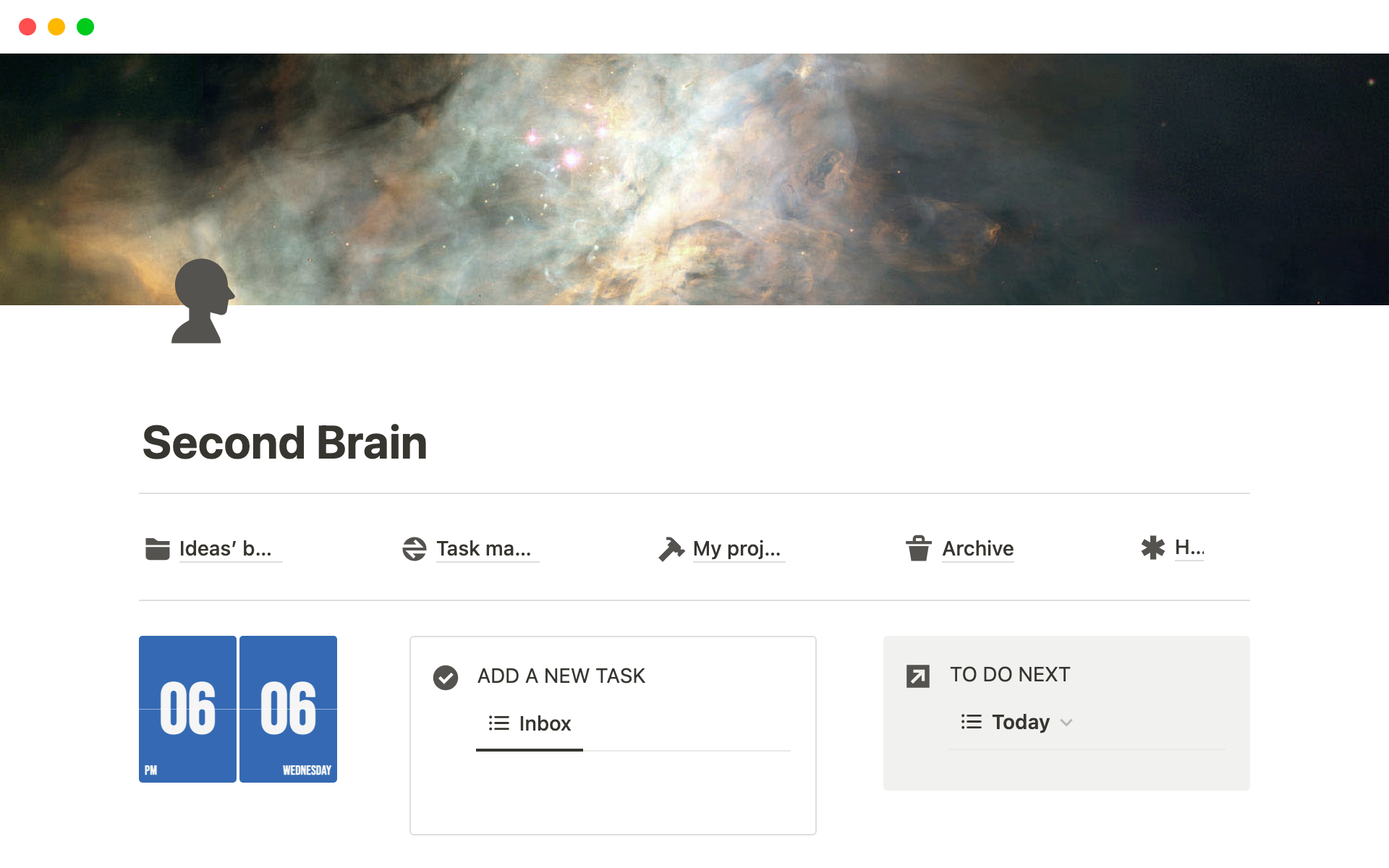 This Second brain system lets you have all your thought and relevant info in one place.