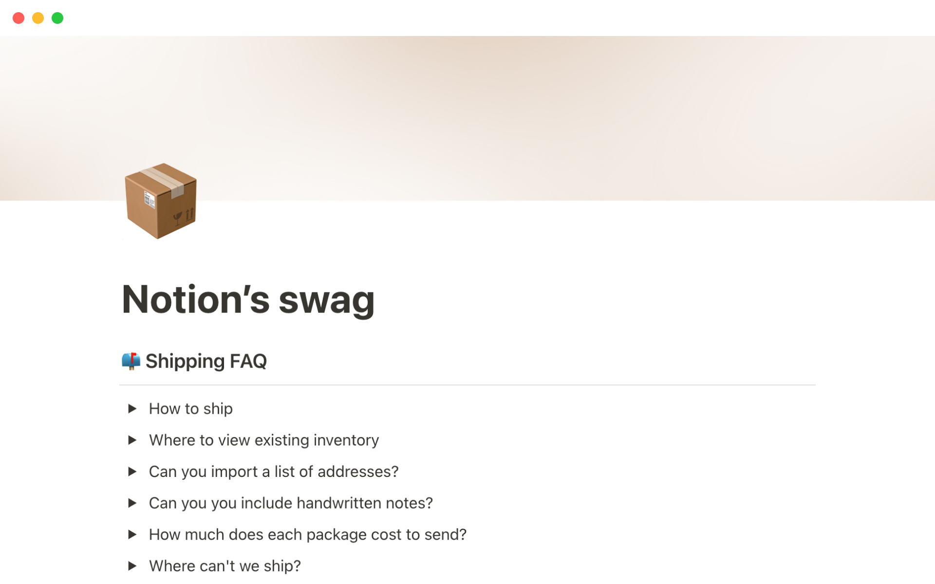 Streamline the promo process to make re-ordering swag simple.
