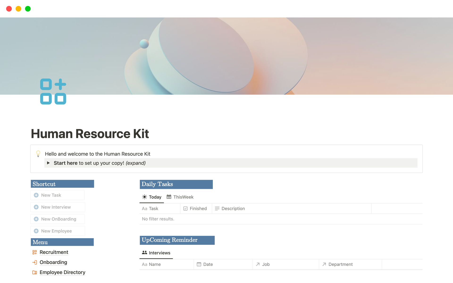 Human Resource Kit by leo Notion Template