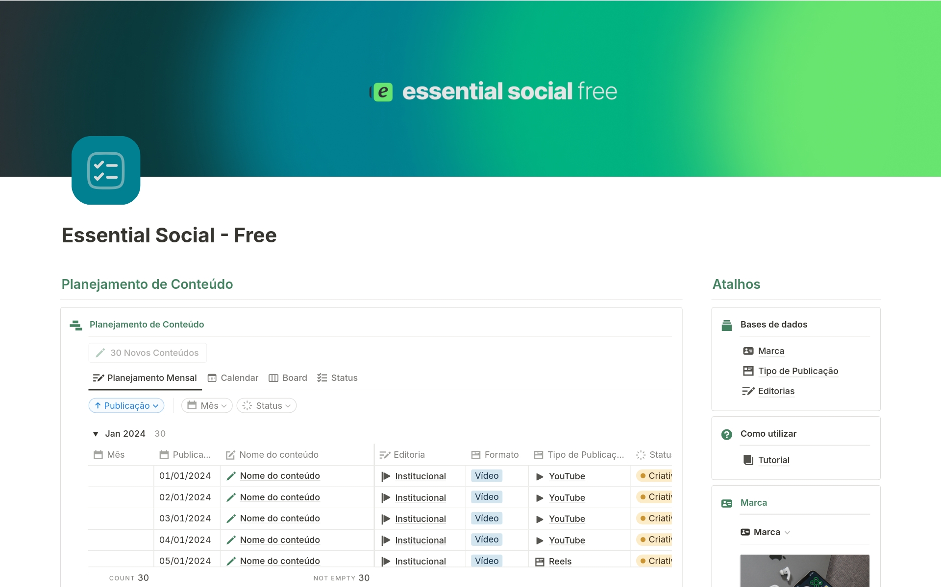 Planeje, crie e gerencie conteúdos de redes sociais em um dashboard simples e intuitivo. 