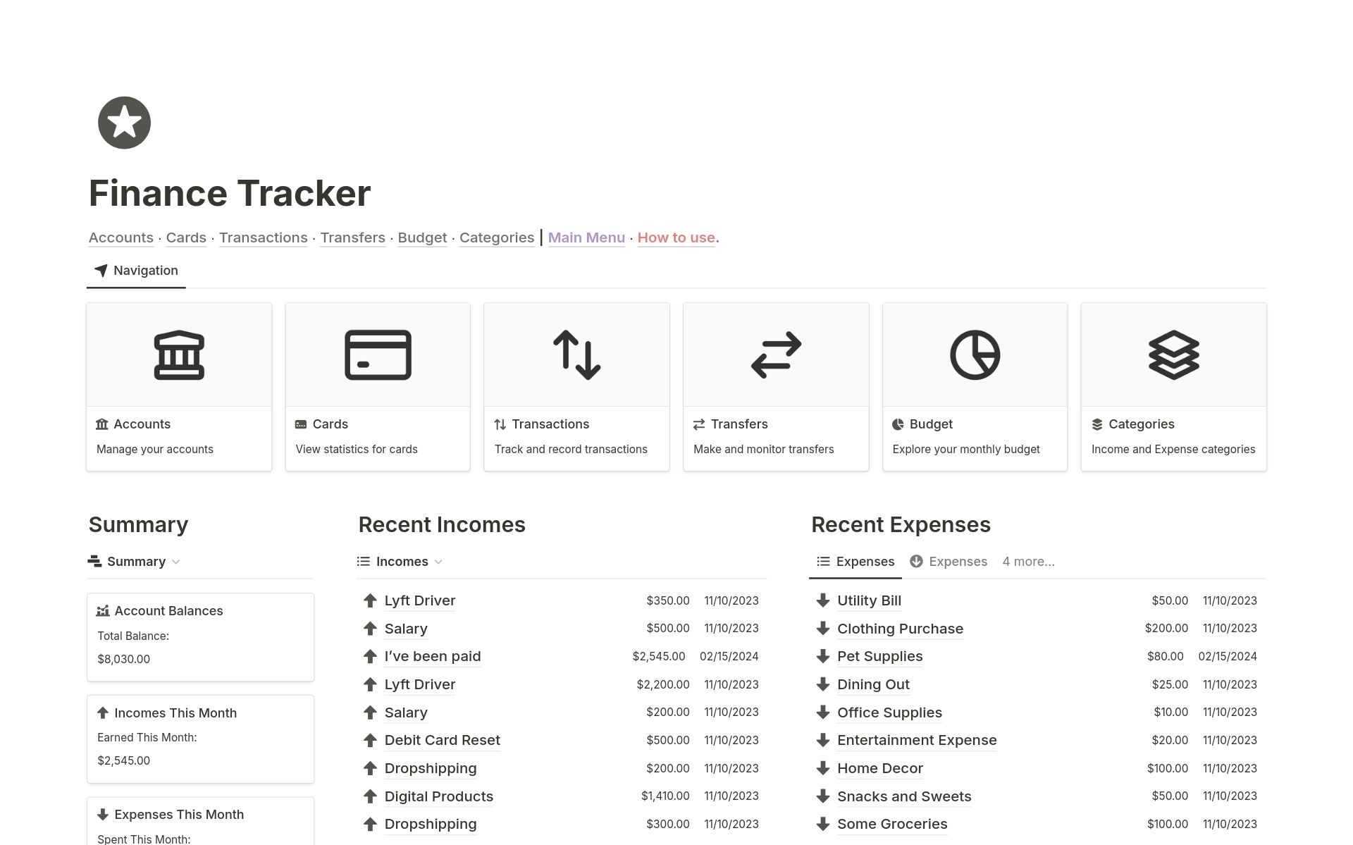 Streamlined finance tracking for everyone.