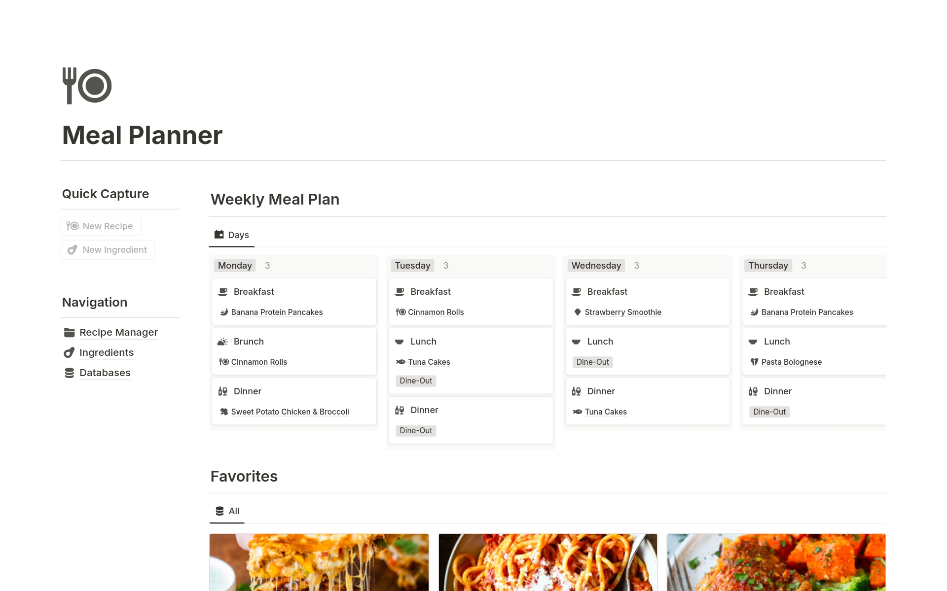 Whether you're a cooking enthusiast or an aspiring chef, our Meal Planner simplifies your culinary journey. Easily organise recipes based on difficulty, dietary preferences, and required equipment. 