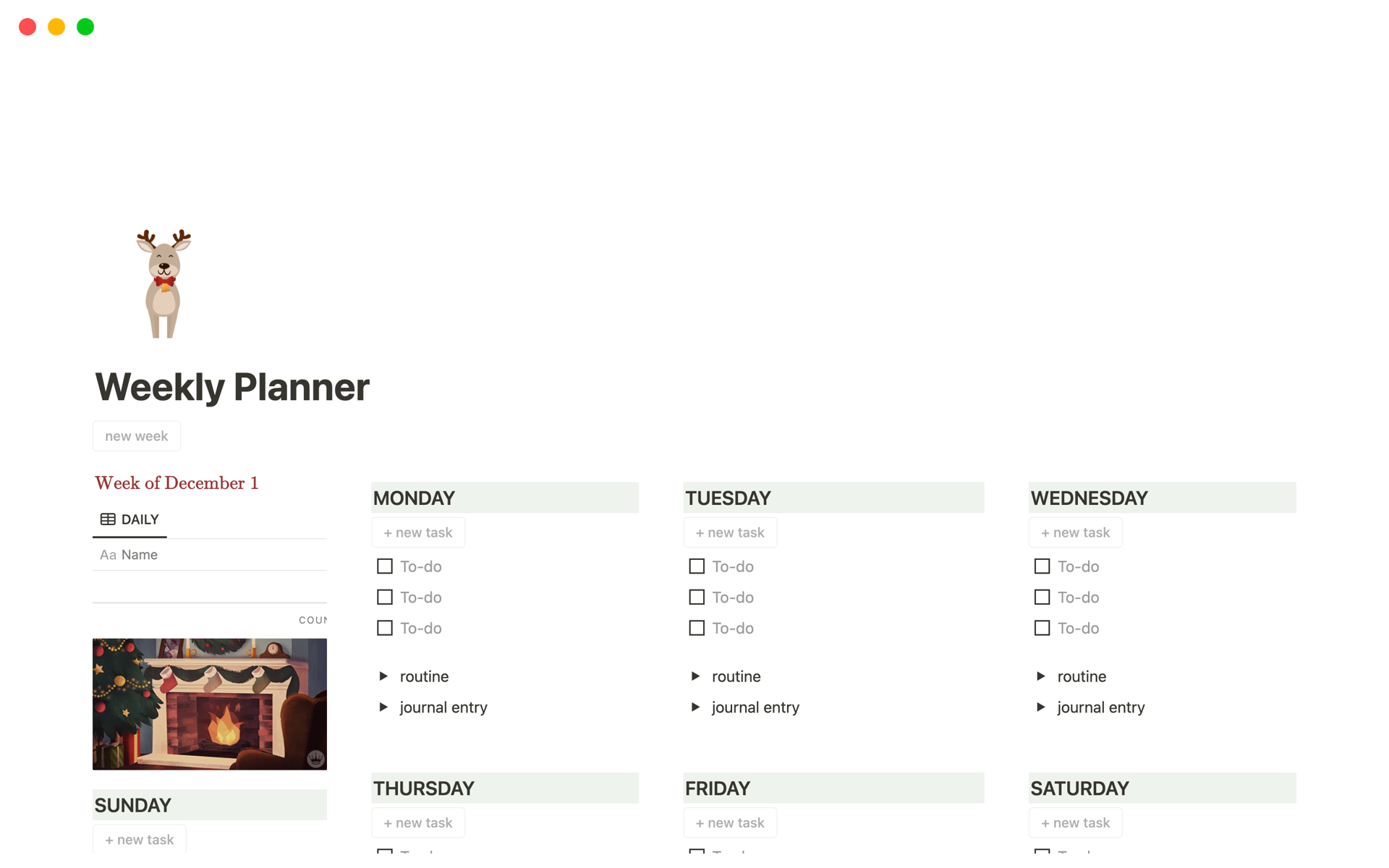 Stay organized and boost your productivity this holiday season with this Weekly Planner. Say goodbye to chaos and hello to a more efficient and structured week!