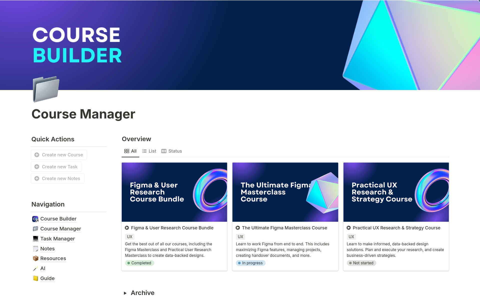 Course Creator: Build, Manage, and Share Your Courses Effortlessly