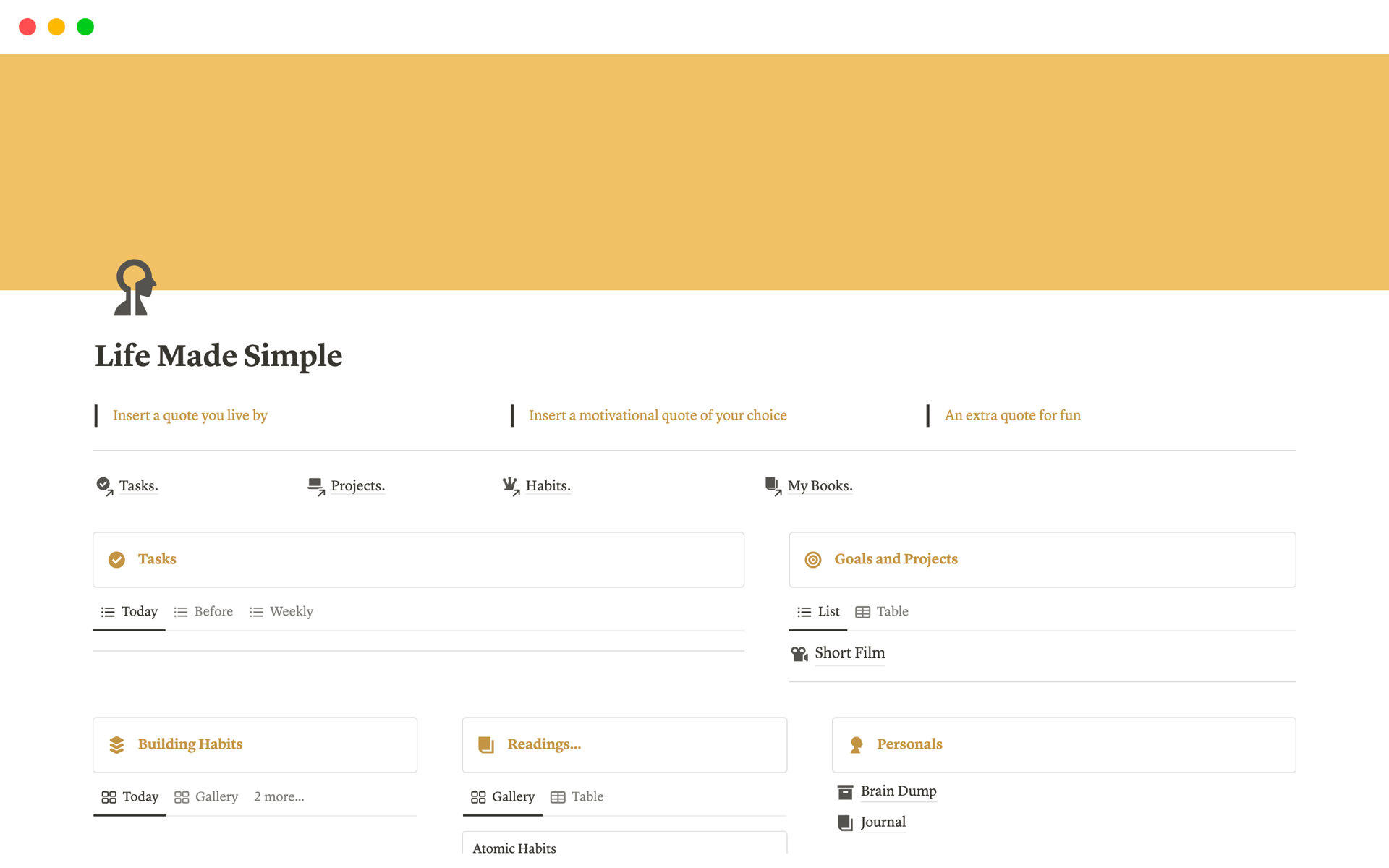 Life Made-Simple (LMS) Template by PK07 | Notion Marketplace