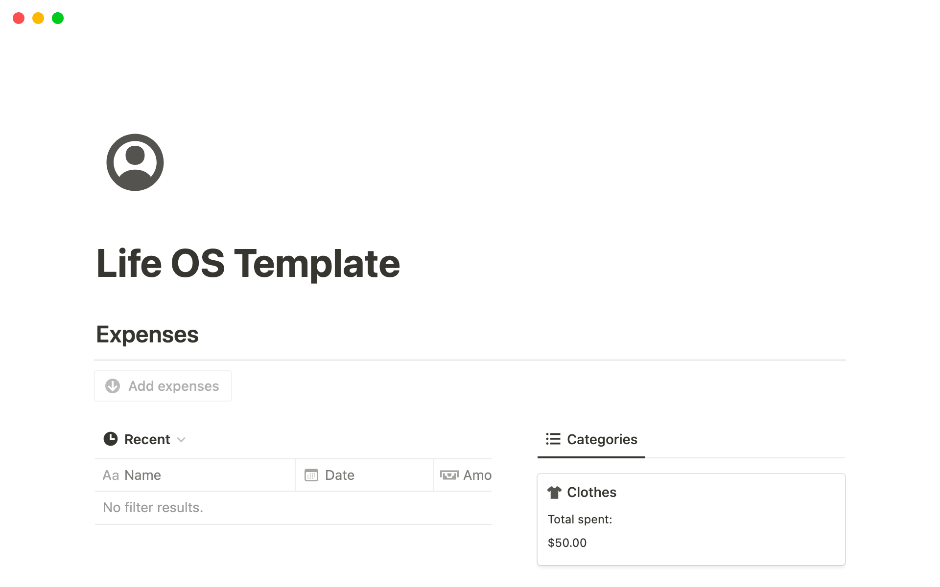 The Life OS template is your all-in-one tool for managing your daily life, helping you stay organized, track your progress, and achieve your goals.