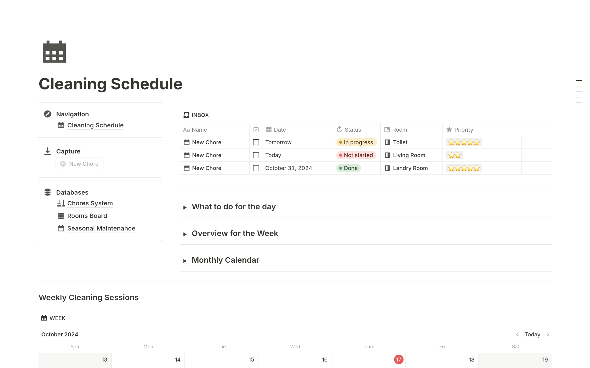 Household Planner by JNK Studio Notion Template