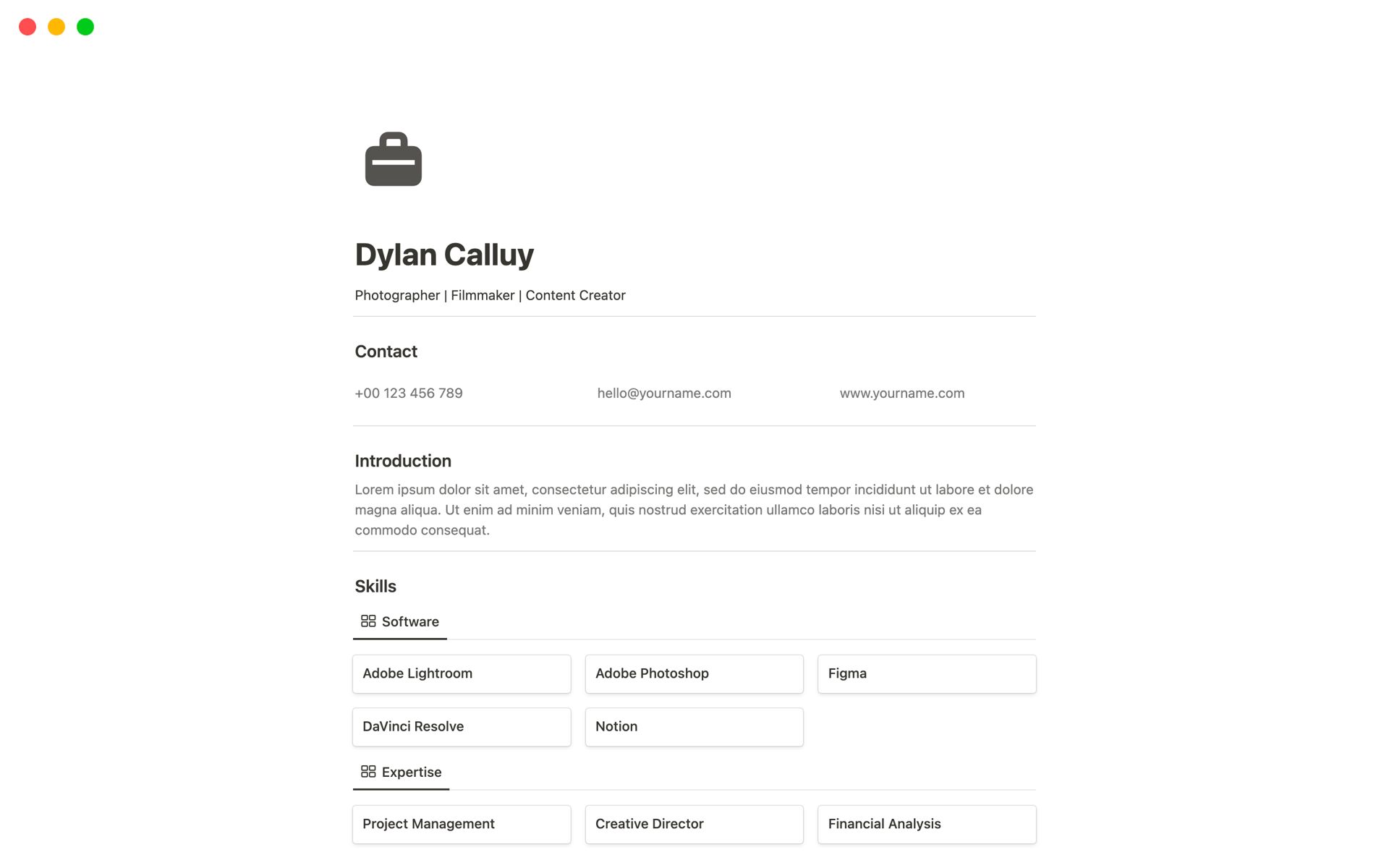 resume-template-by-dylan-calluy-notion-marketplace