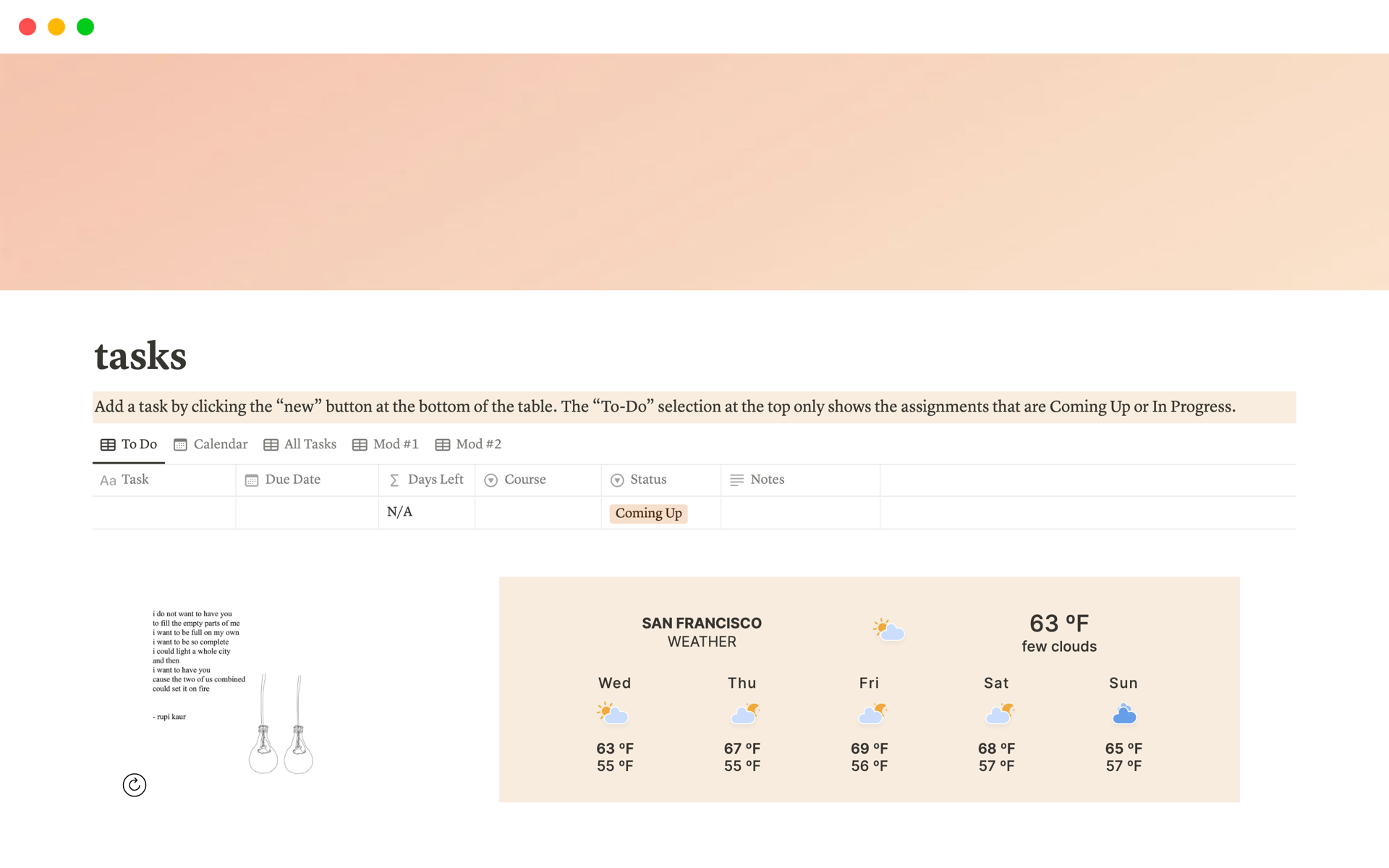 go template assignment A template preview for Cute and Simple Student Assignment Tracker