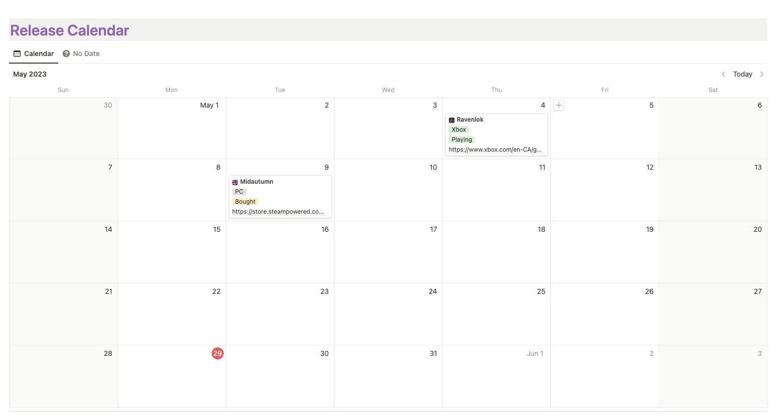 Backlog Buddy Video Game Tracker by DnA Creative Notion Template