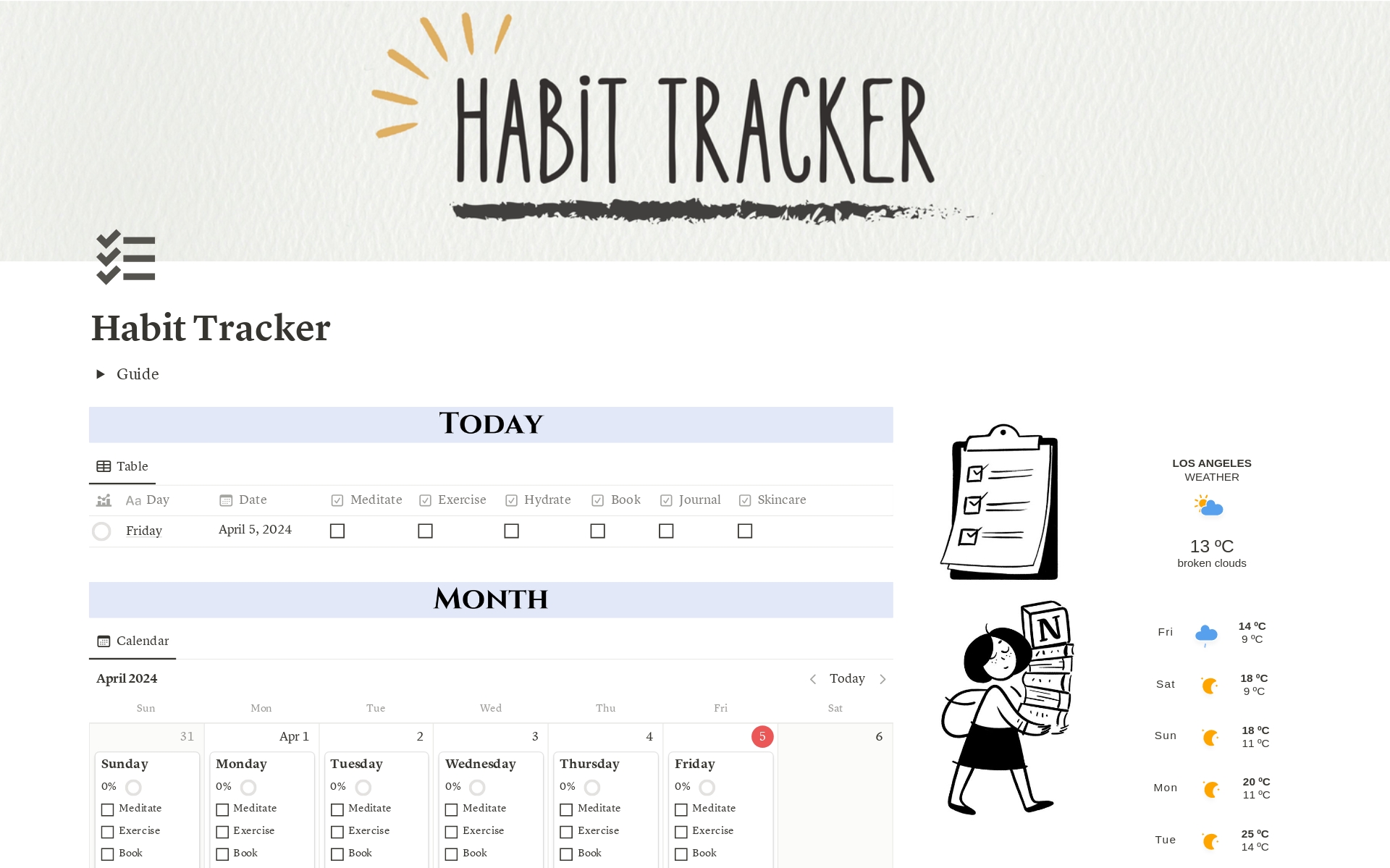 This template can unlock the potential! Track daily habits, see progress weekly & monthly. Build routines that last & finally crush your goals. Habit Tracker: Your coach in your pocket, keeping you accountable & achieving a better you!