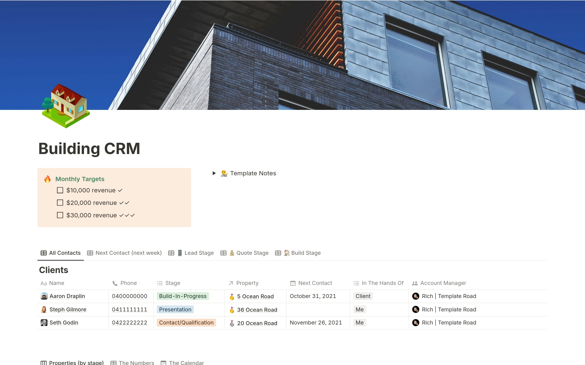 If you’re looking to build a CRM in Notion for your building company, you’re in the right spot. By using Notion to build your CRM, you can create the custom builder CRM that you need in your favourite tool.