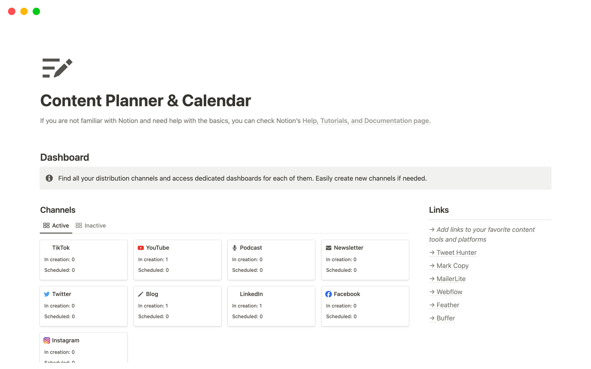 Content Planner Calendar Template Notion Marketplace Content Planner Calendar Template Notion Marketplace