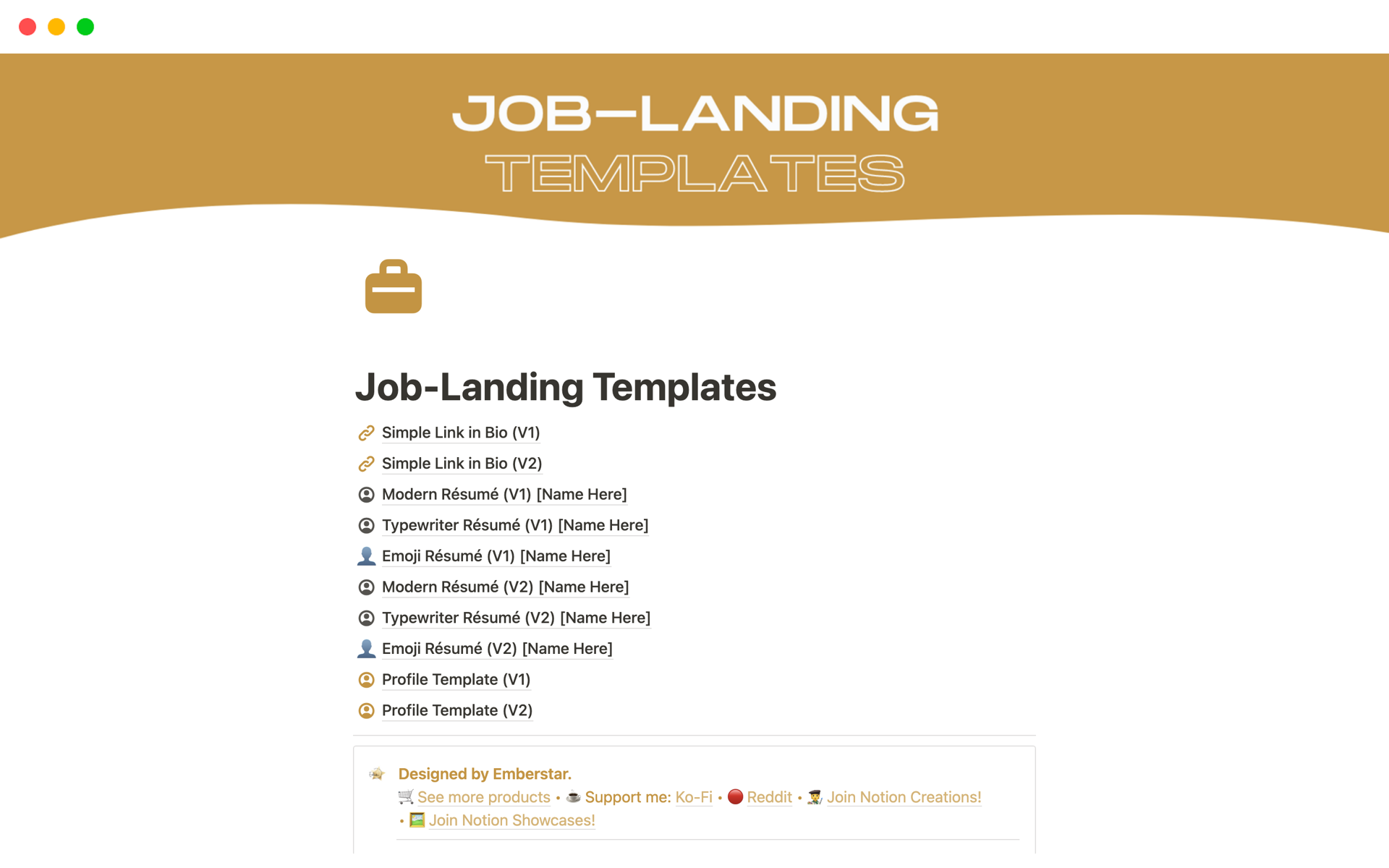 A template preview for 10 Job-Landing Templates