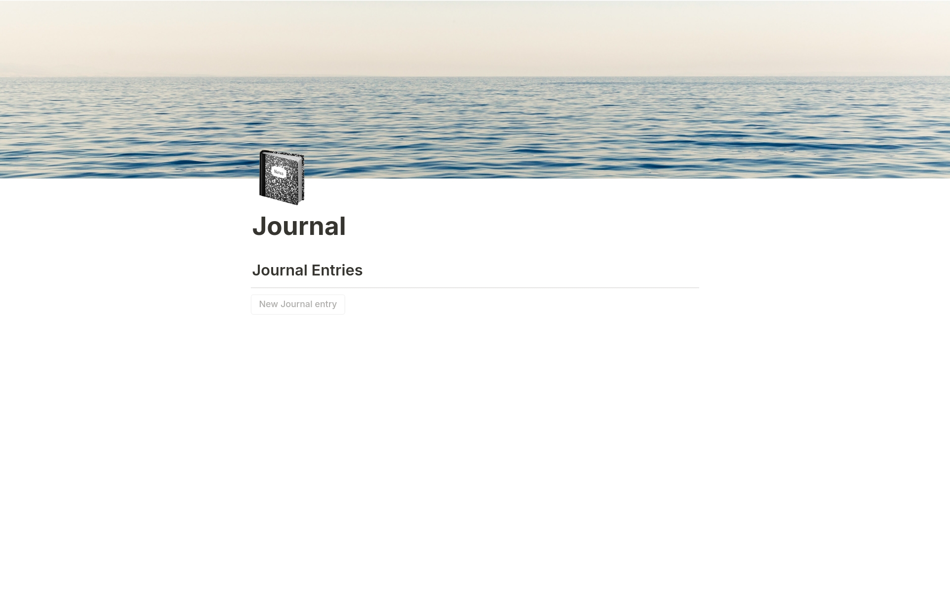 A template preview for Minimalist Journal