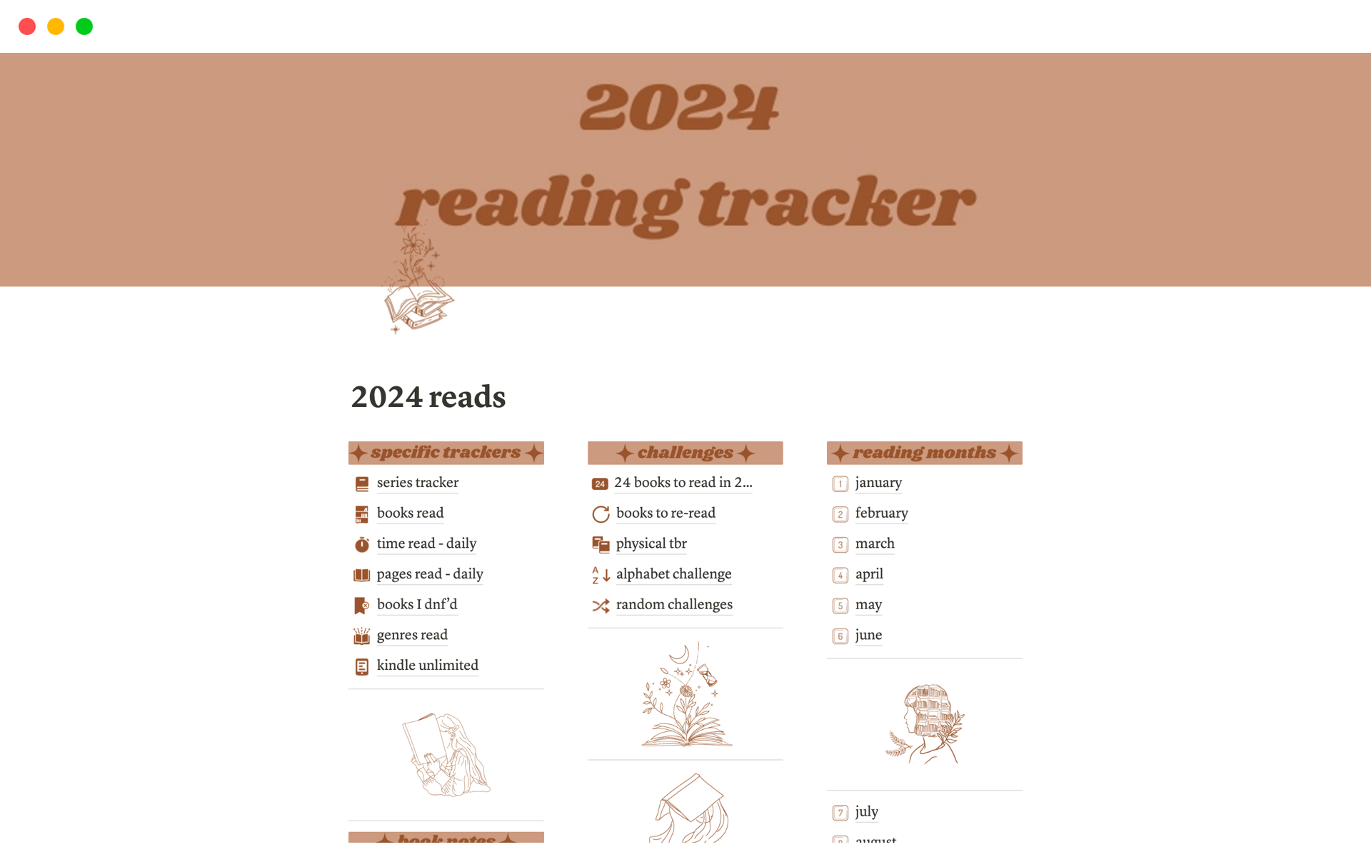 A template preview for 2024 reads