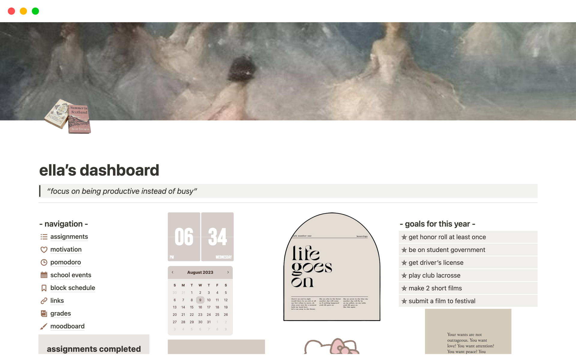 School Dashboard Template Notion Marketplace