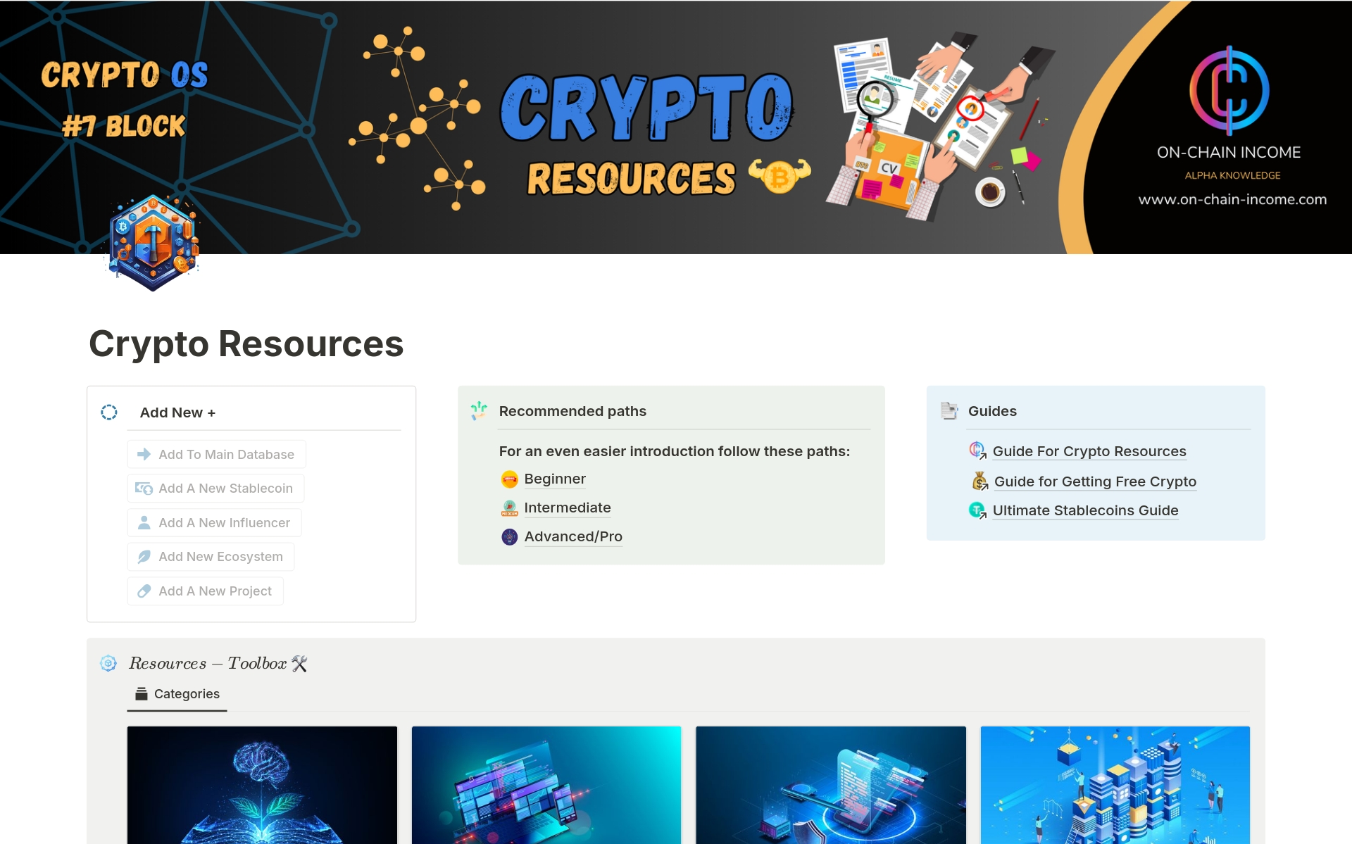 A template preview for Crypto Resources 350+