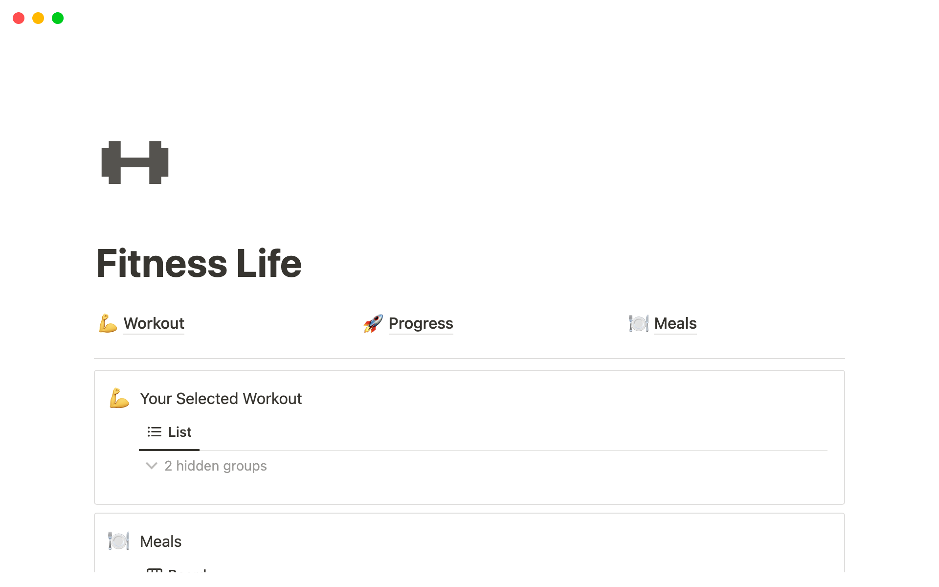 Wishlist Notion Template