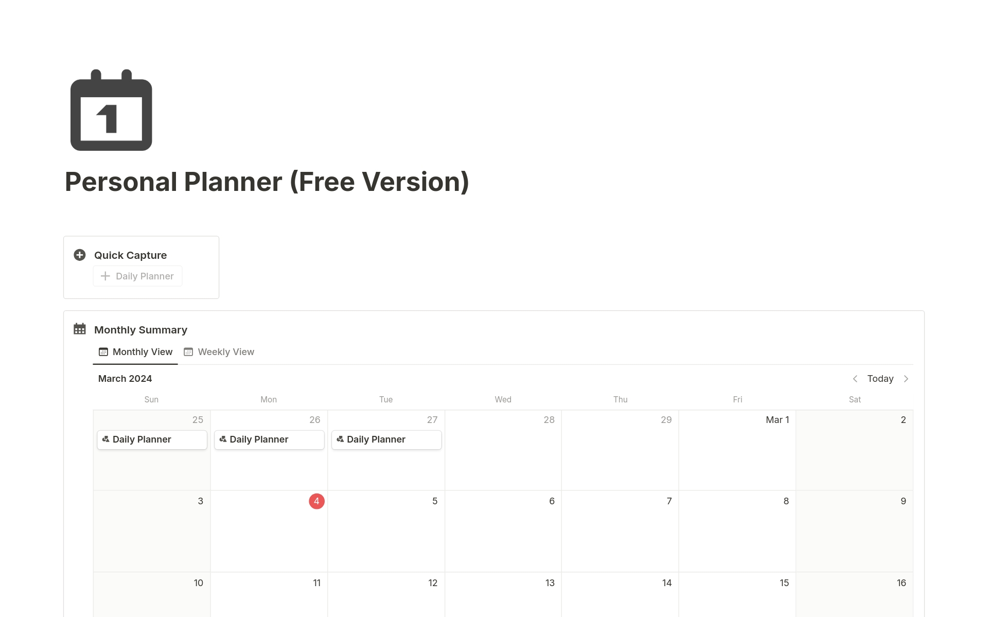 Plan your days by schedules, notes & To-dos
