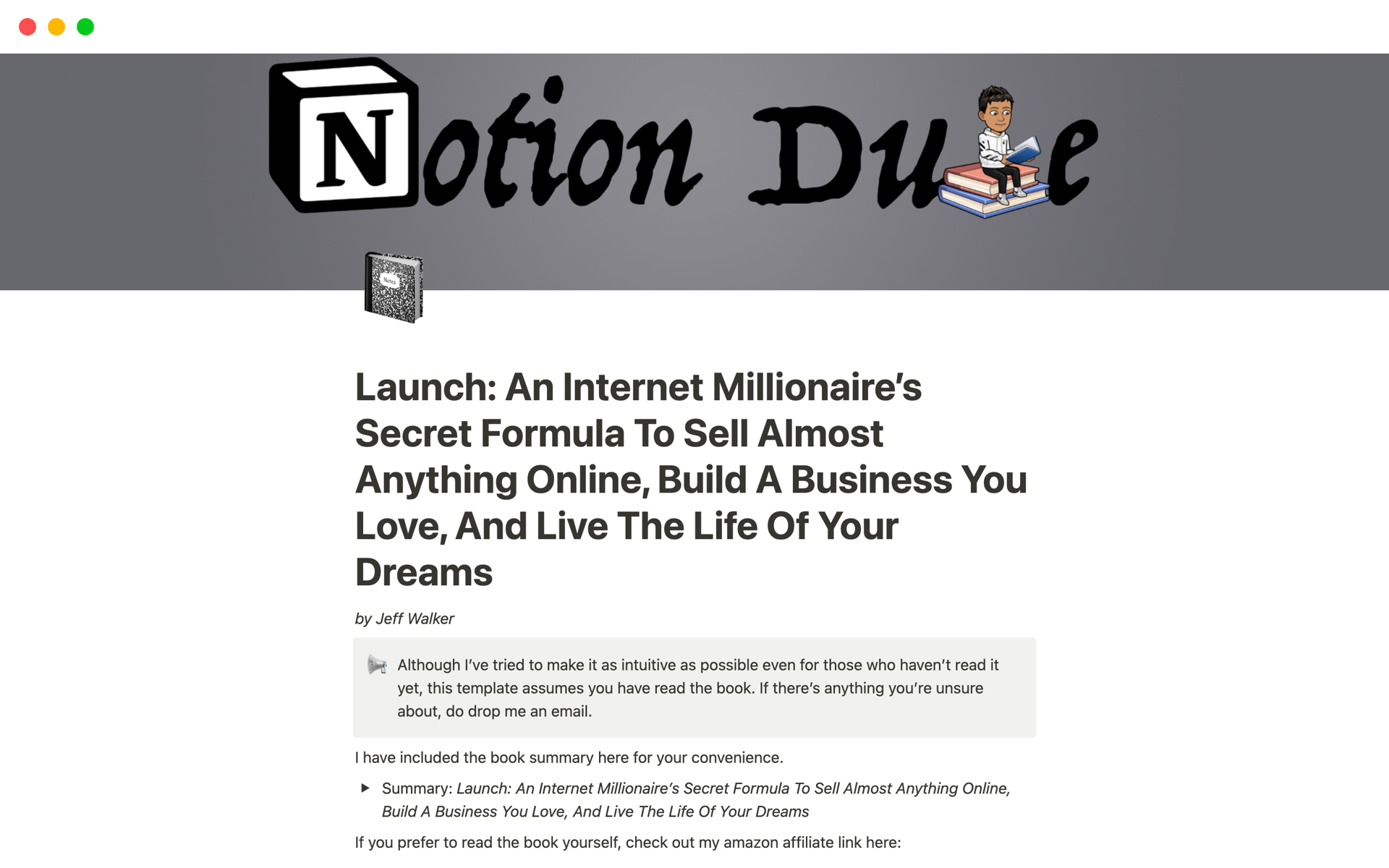 A template preview for An Internet Millionaire’s Secret Formula Notebook