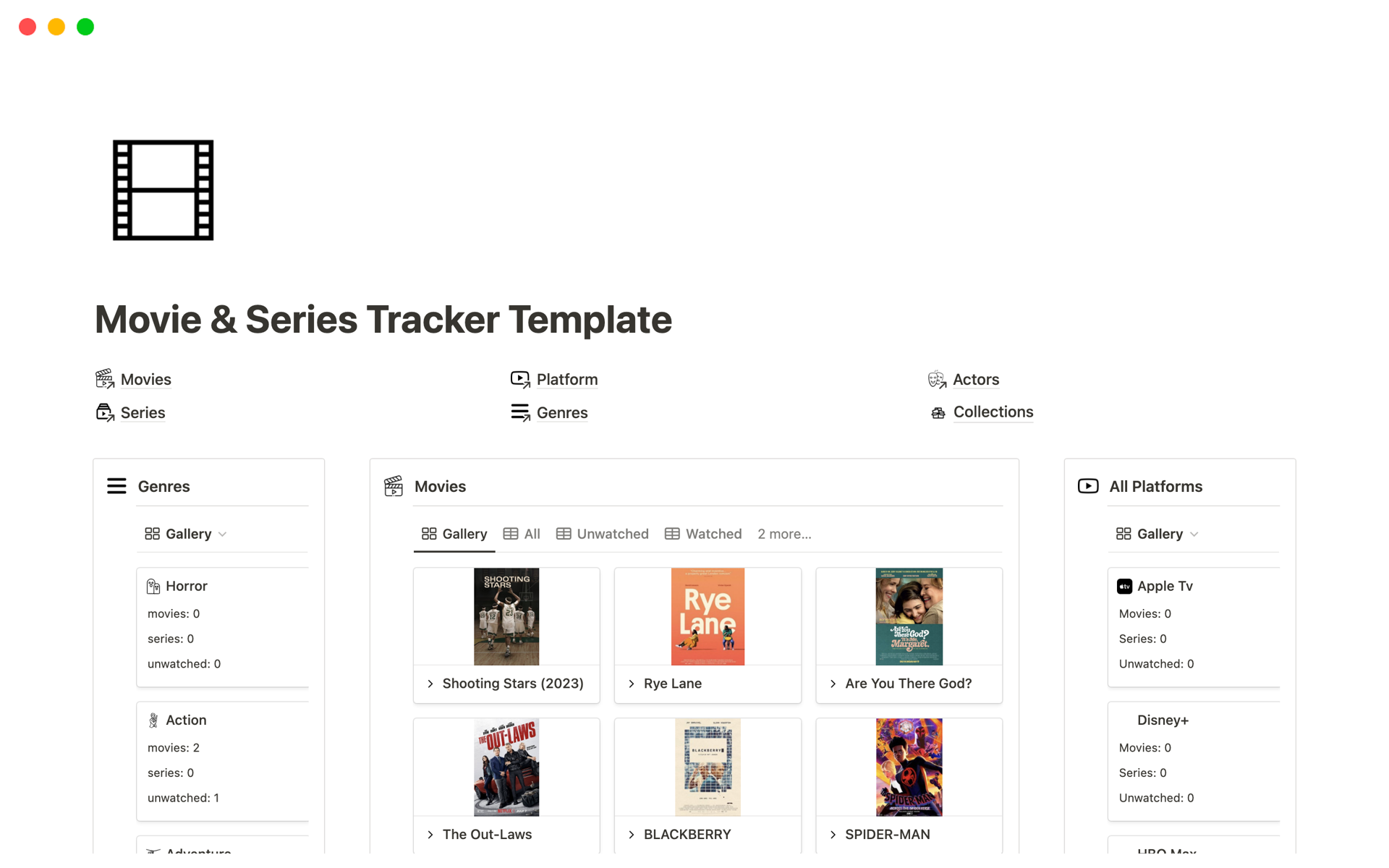 Love movies and series but forget which ones you've seen? Meet the Notion Movie & Series Tracker!